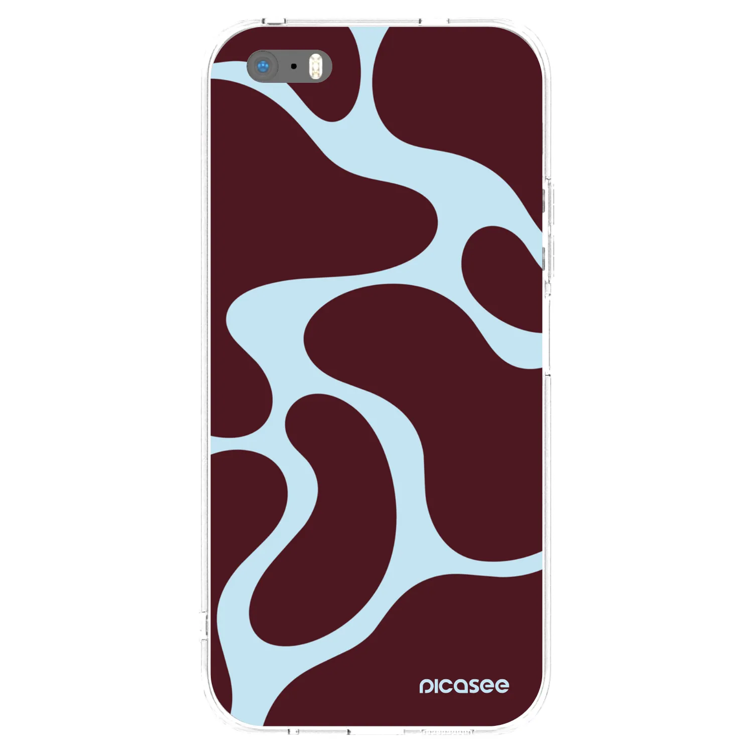 Picasee silikonski prozorni ovitek za Apple iPhone 5/5S/SE - Soft Detour