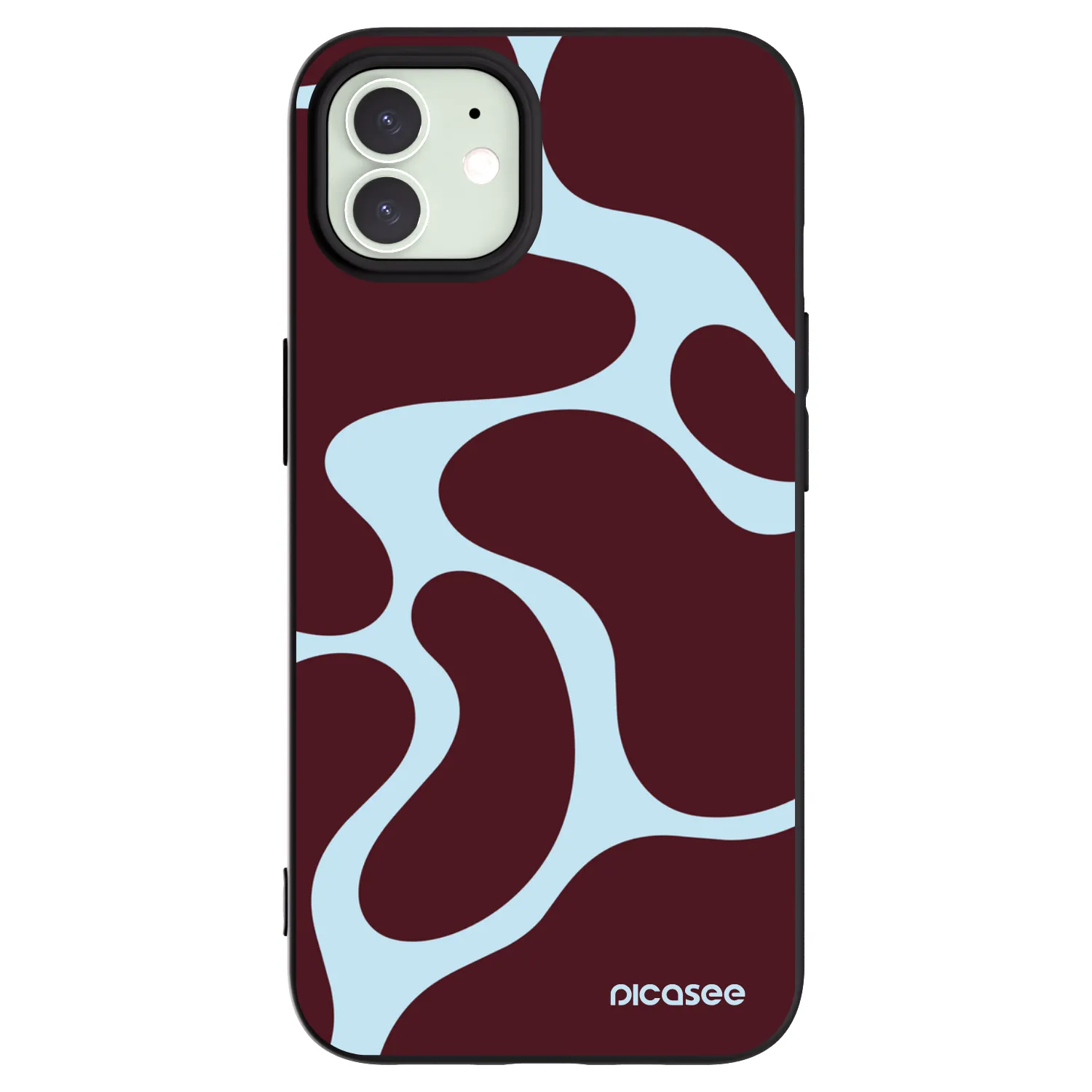 Picasee silikonski črni ovitek za Apple iPhone 12 - Soft Detour