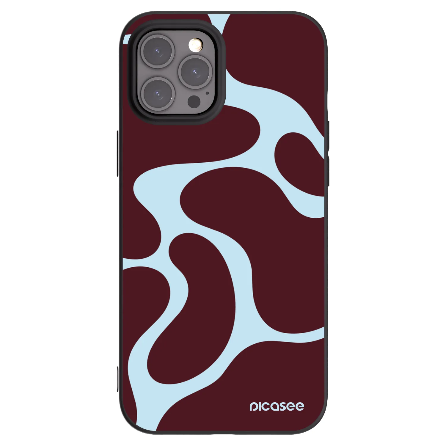 Picasee silikonski črni ovitek za Apple iPhone 12 Pro Max - Soft Detour