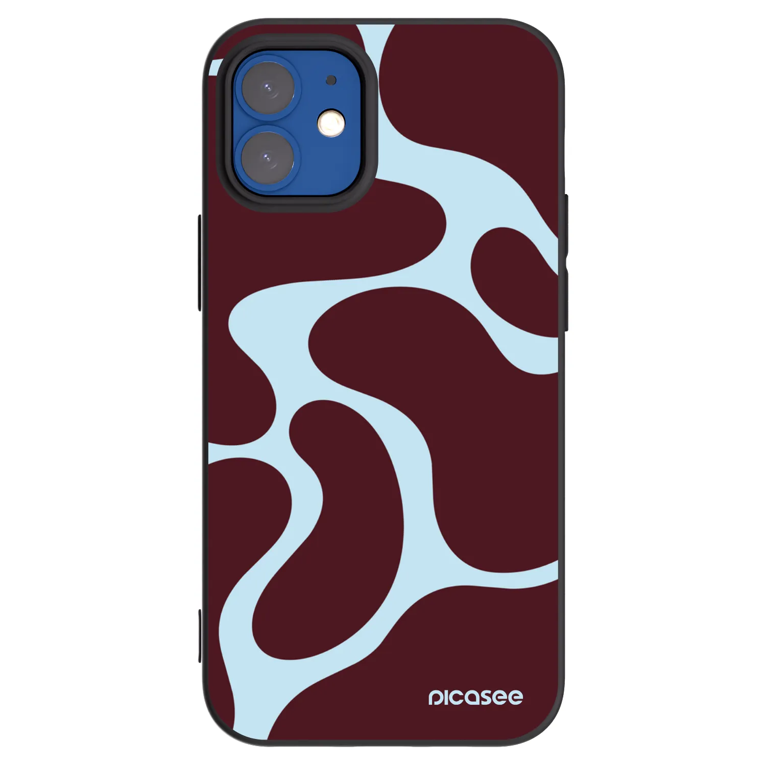 Picasee silikonski črni ovitek za Apple iPhone 12 mini - Soft Detour