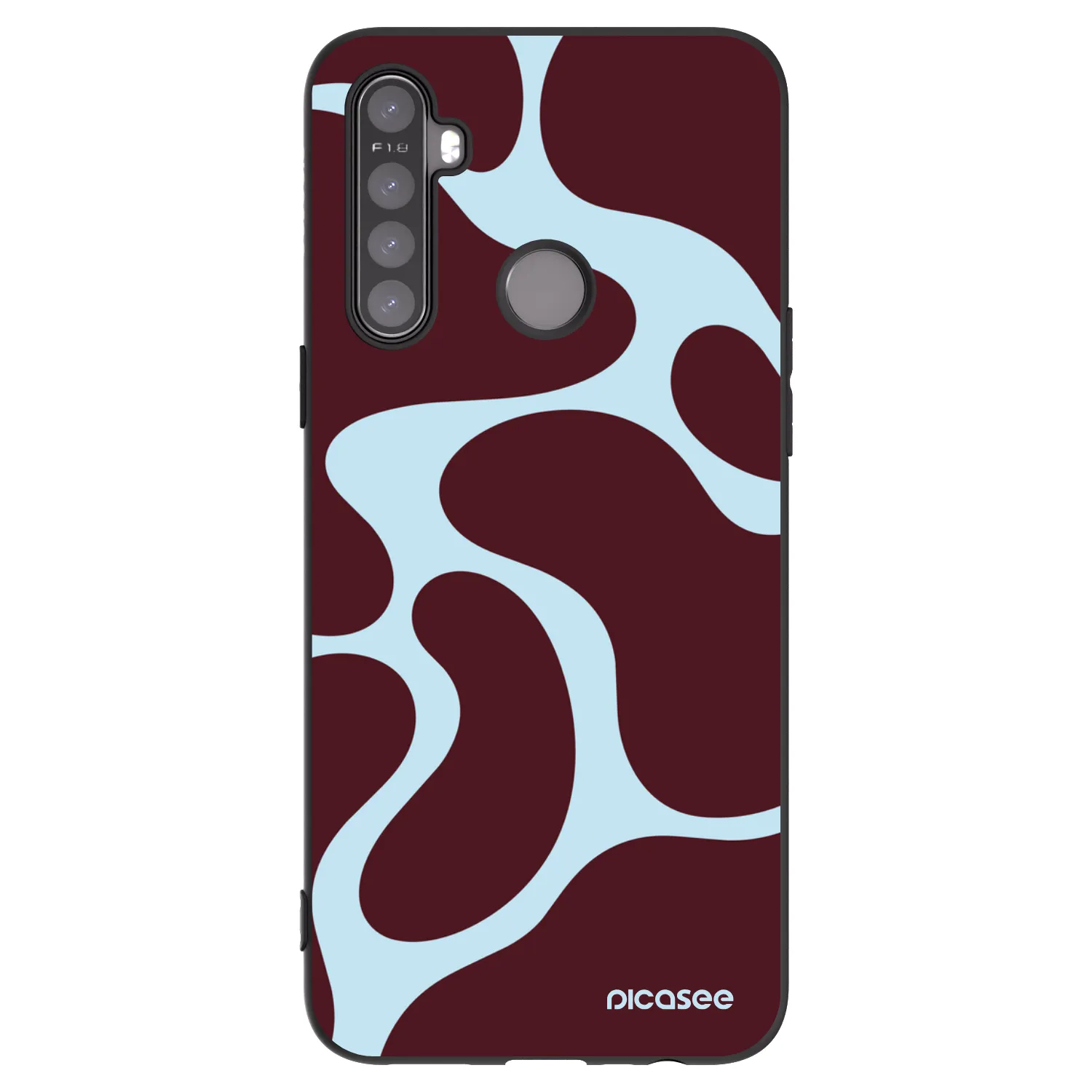 Picasee silikonski črni ovitek za Realme 6i - Soft Detour