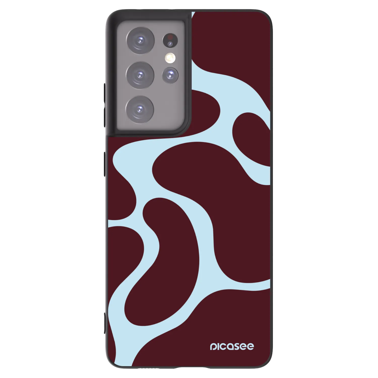 Picasee silikonski črni ovitek za Samsung Galaxy S21 Ultra 5G G998B - Soft Detour