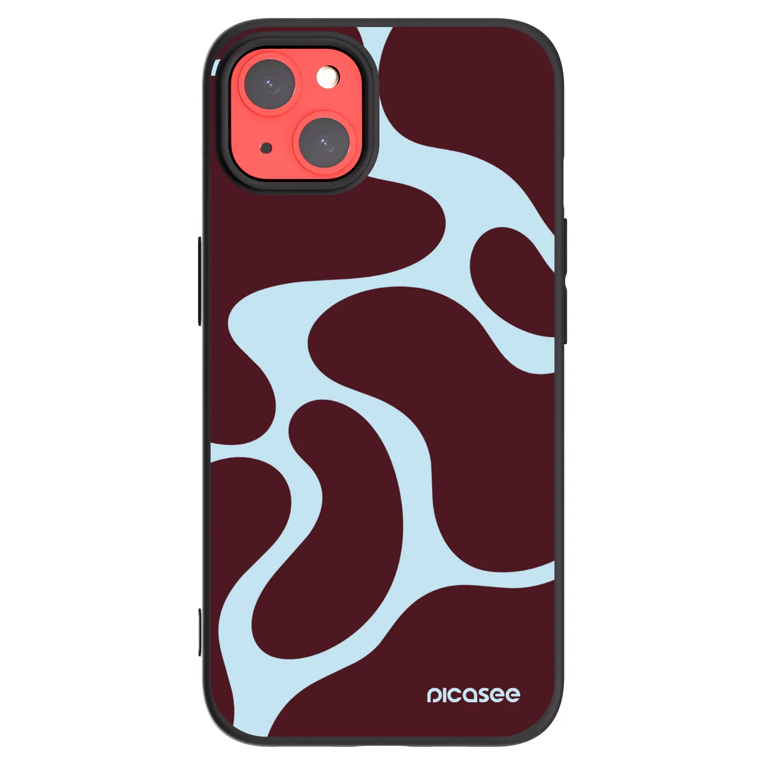 Picasee silikonski črni ovitek za Apple iPhone 13 - Soft Detour