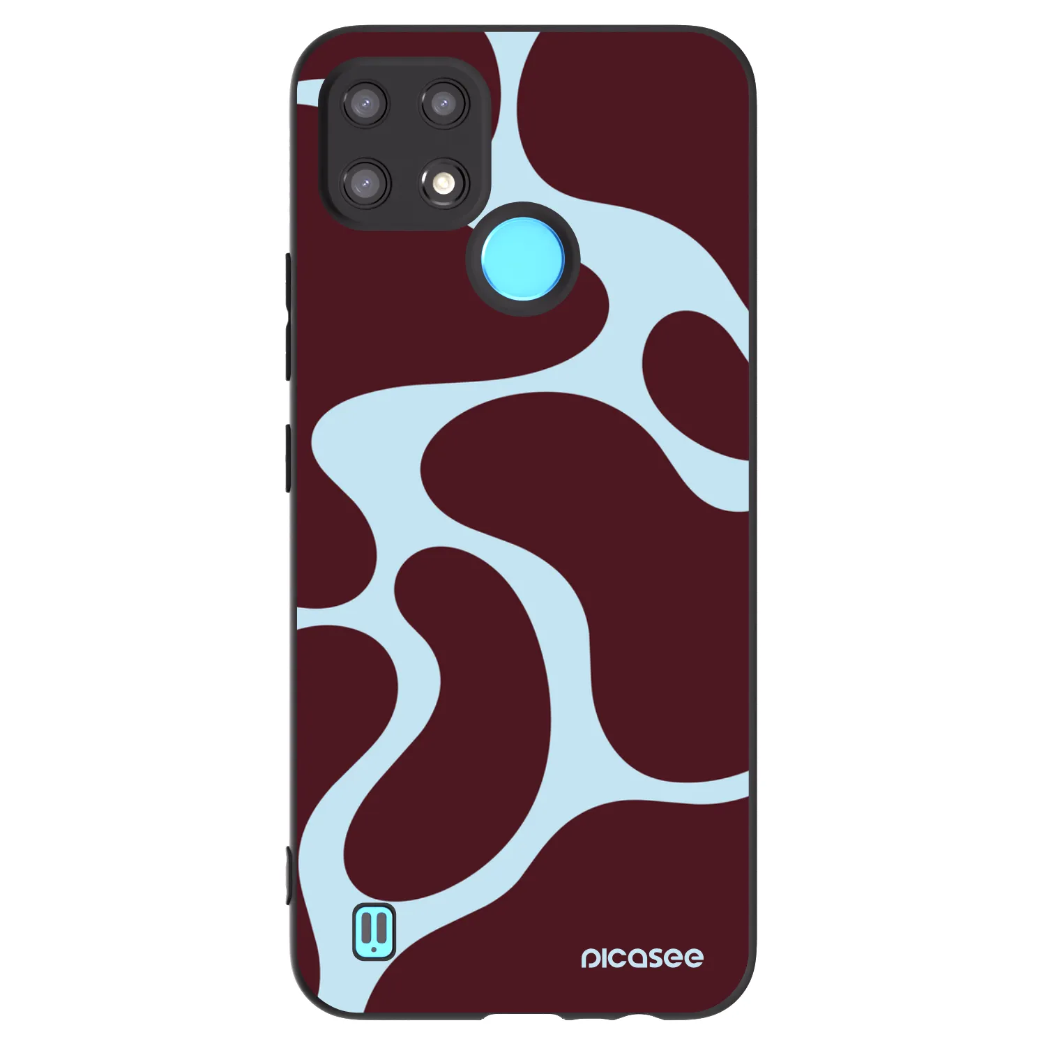 Picasee silikonski črni ovitek za Realme C21 - Soft Detour