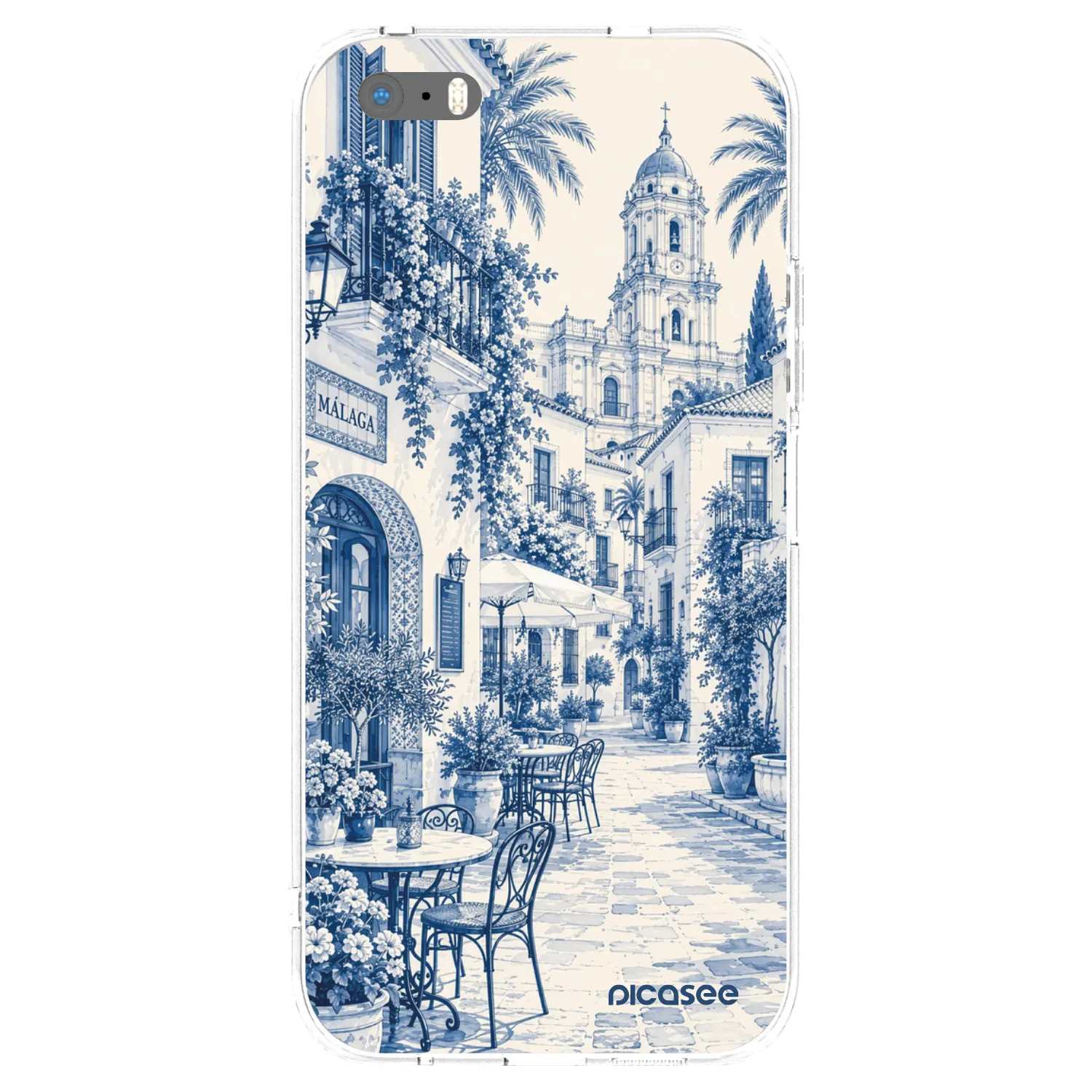 Picasee silikonski prozorni ovitek za Apple iPhone 5/5S/SE - Calle Azul