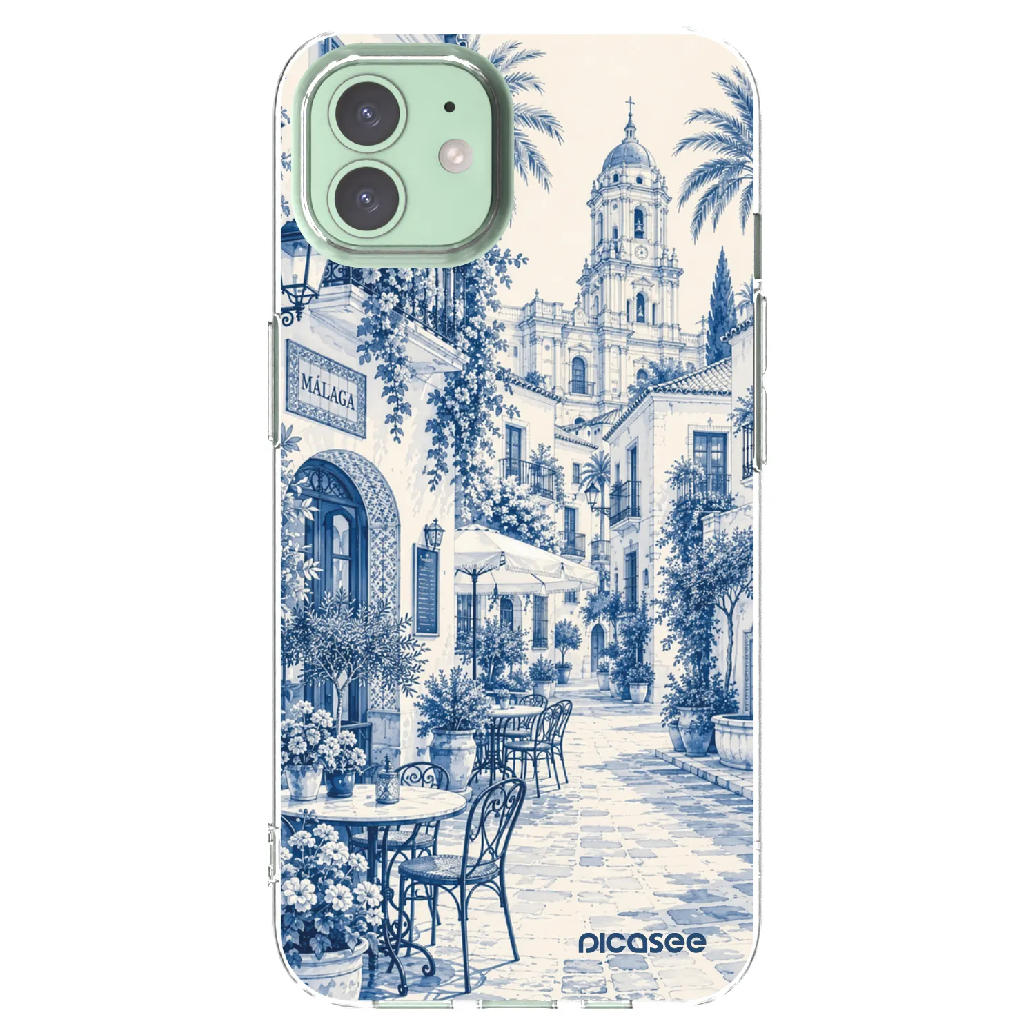Picasee silikonski prozorni ovitek za Apple iPhone 12 Pro - Calle Azul