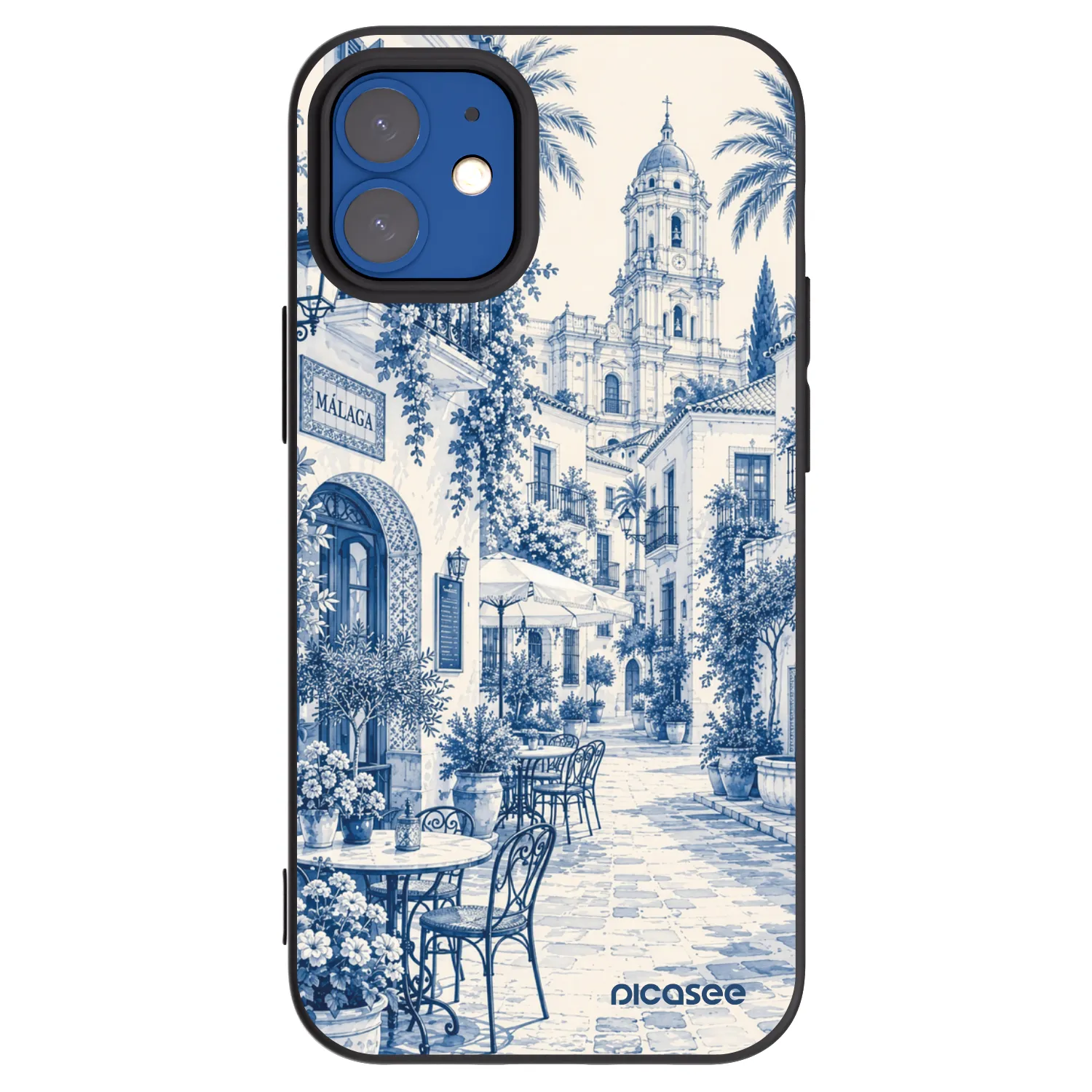 Picasee silikonski črni ovitek za Apple iPhone 12 mini - Calle Azul