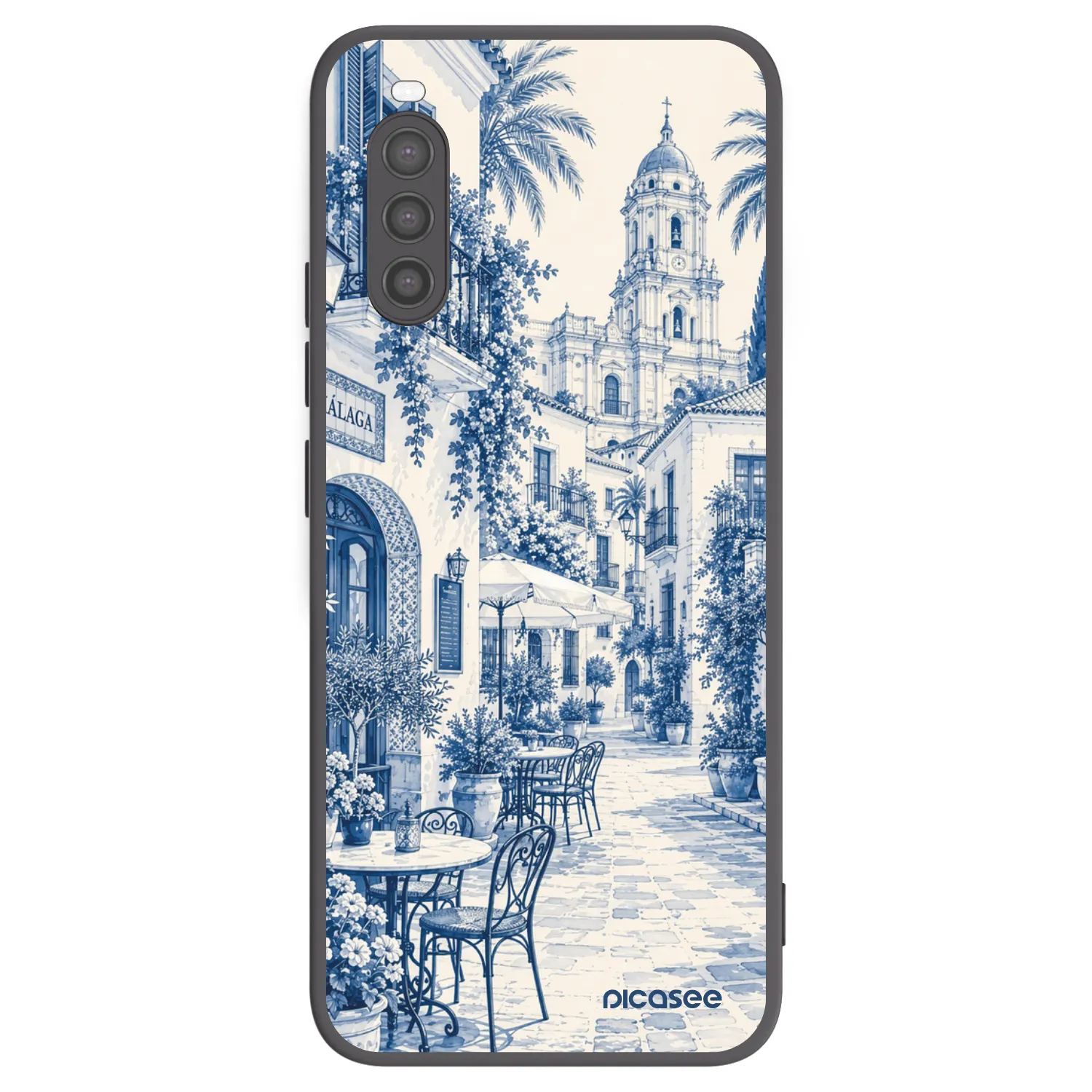Picasee silikonski črni ovitek za Sony Xperia 10 II - Calle Azul