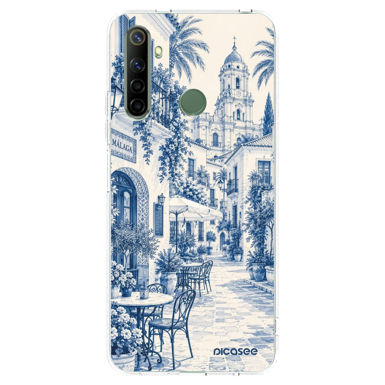 Picasee silikonski prozorni ovitek za Realme 6i - Calle Azul