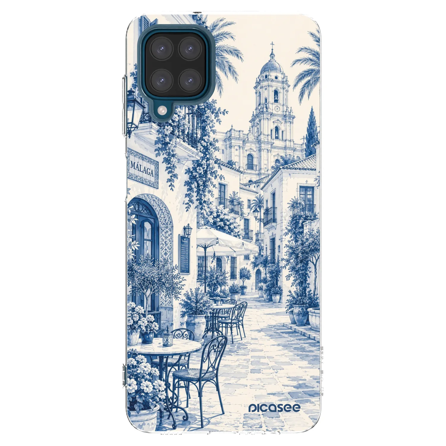 Picasee silikonski prozorni ovitek za Samsung Galaxy A12 A125F - Calle Azul