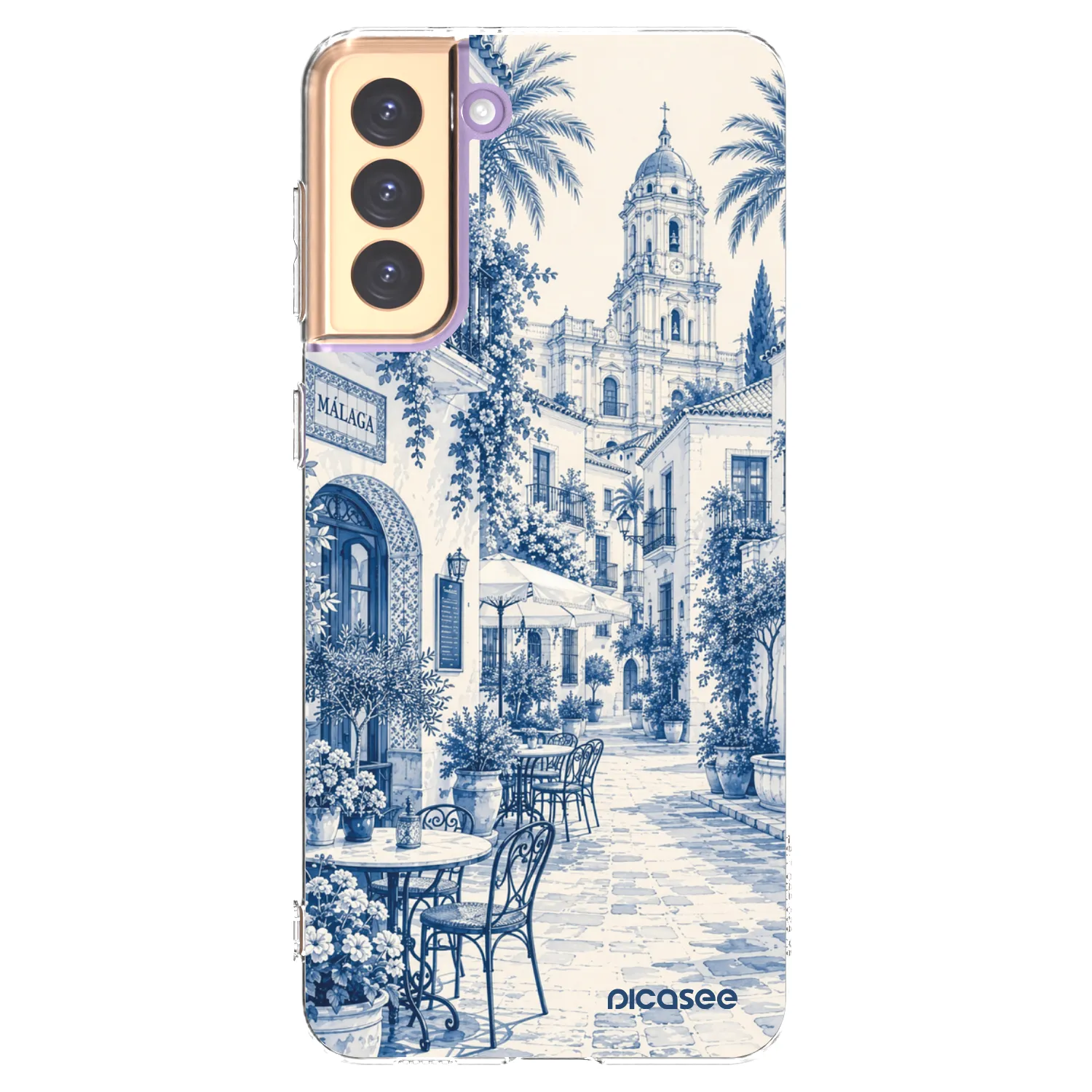 Picasee silikonski prozorni ovitek za Samsung Galaxy S21+ 5G G996F - Calle Azul