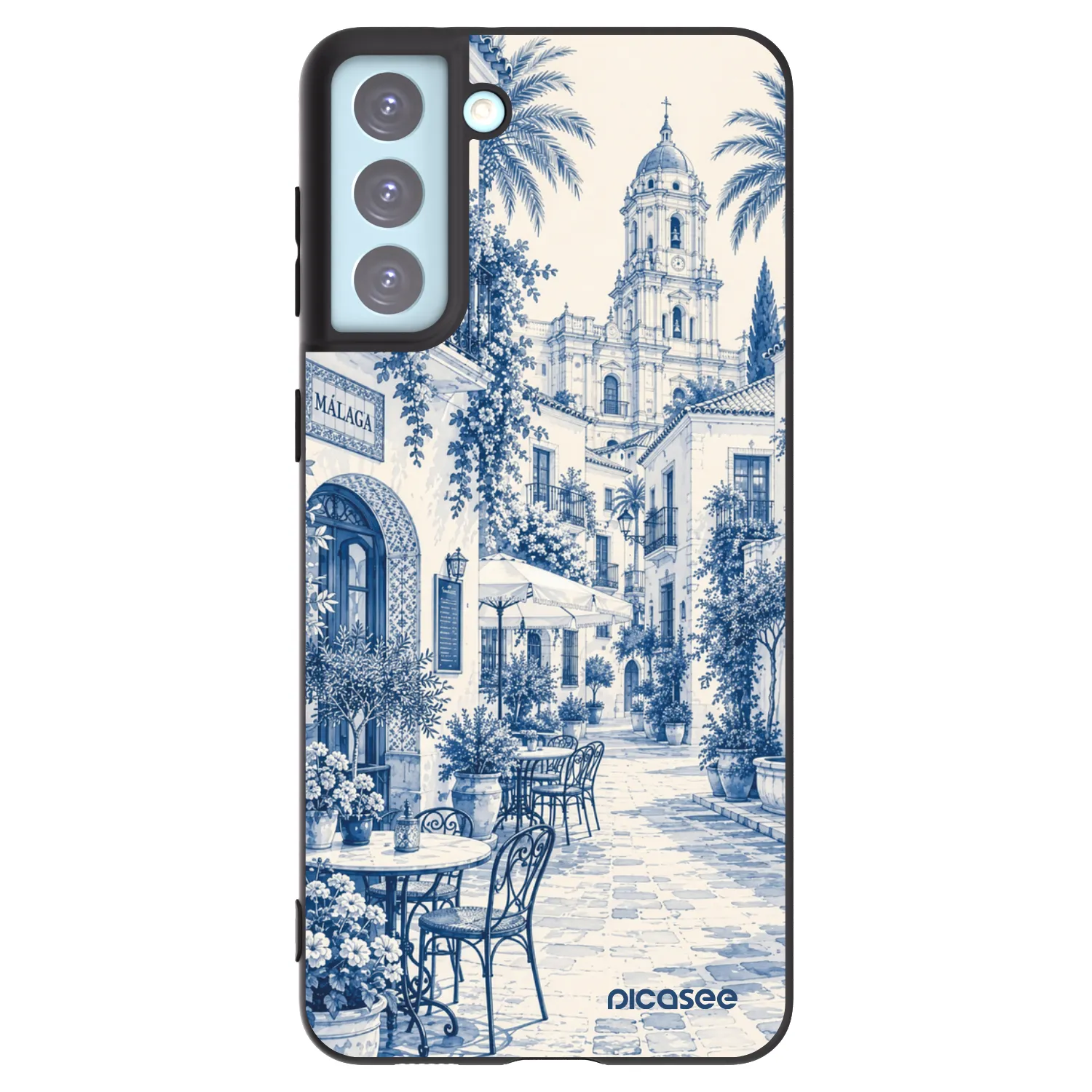 Picasee silikonski črni ovitek za Samsung Galaxy S21+ 5G G996F - Calle Azul