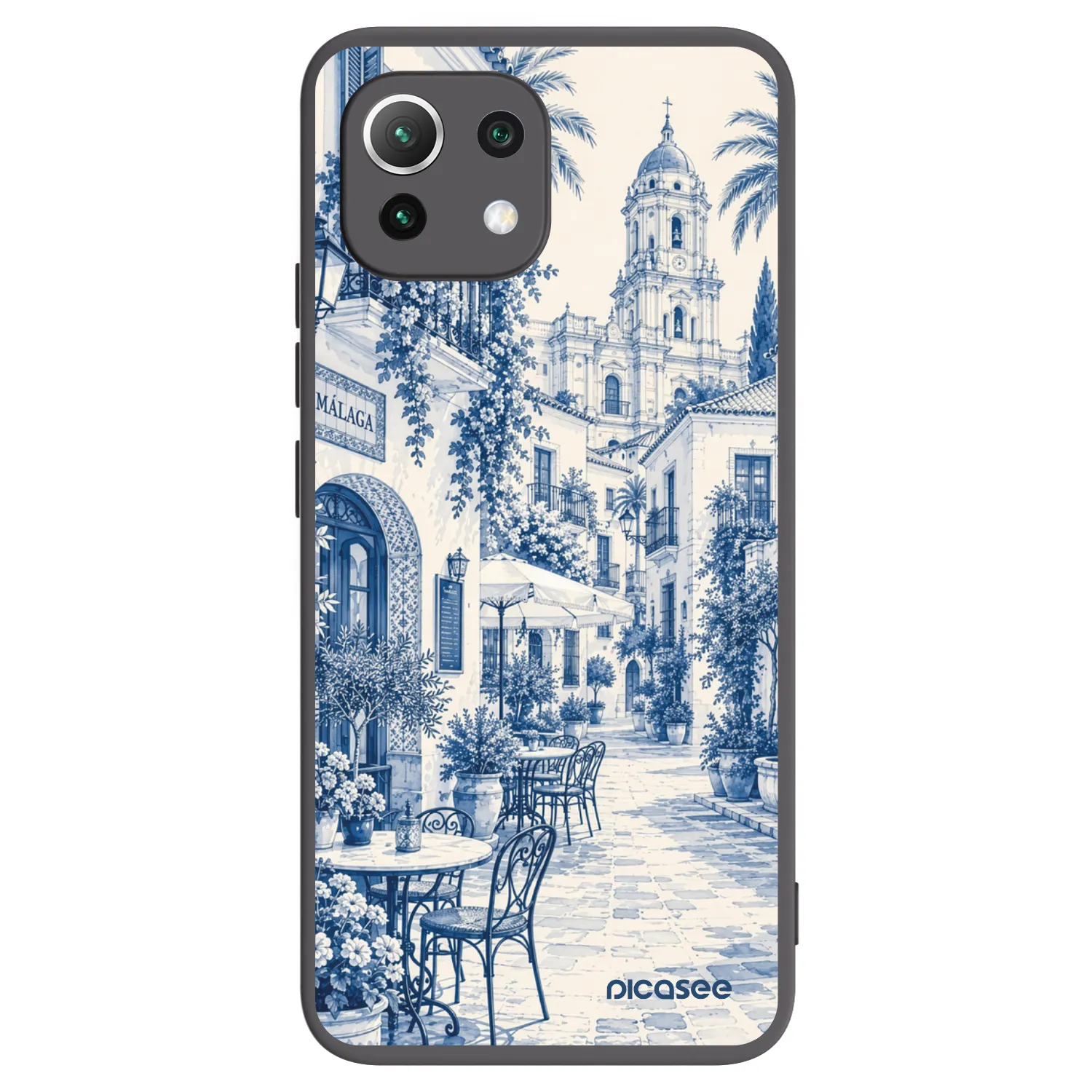 Picasee silikonski črni ovitek za Xiaomi Mi 11 Lite - Calle Azul