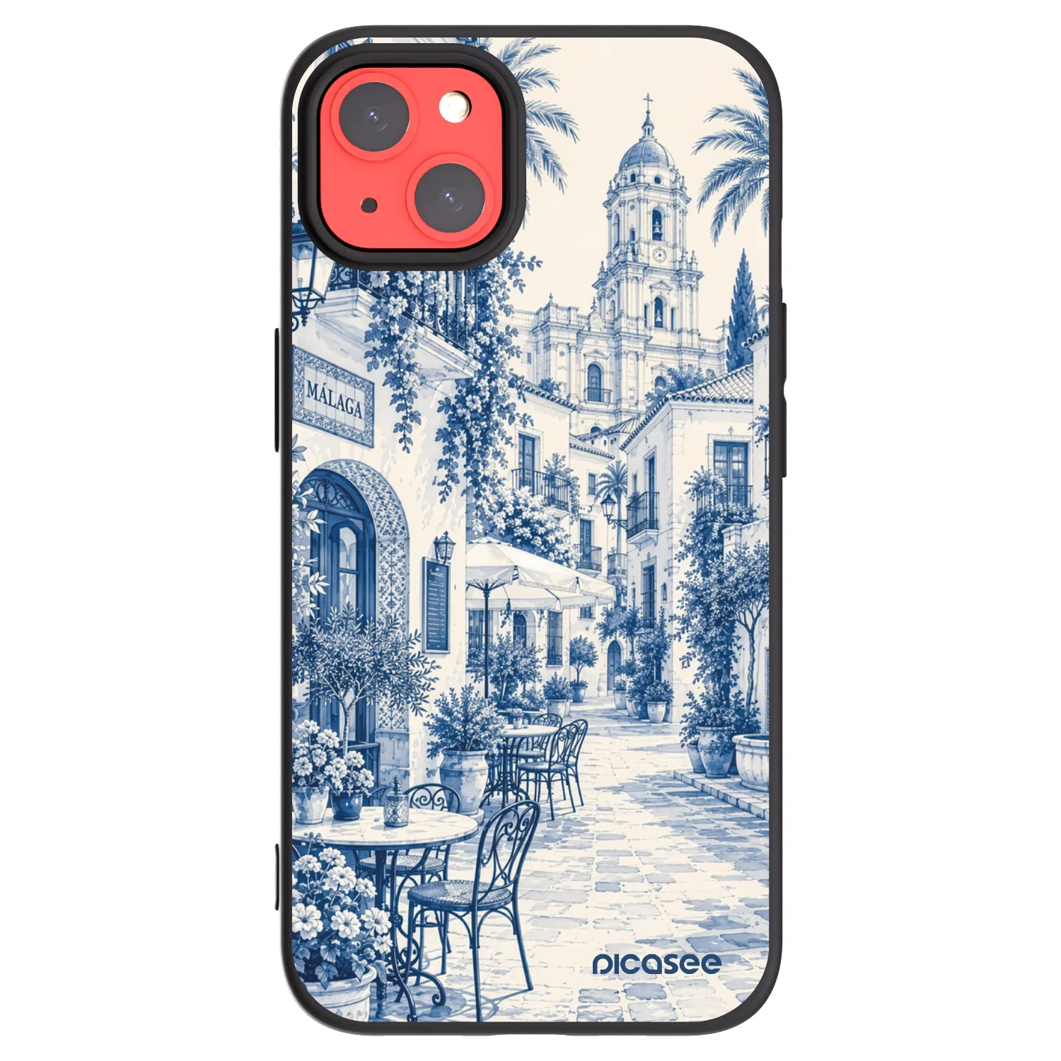 Picasee silikonski črni ovitek za Apple iPhone 13 - Calle Azul
