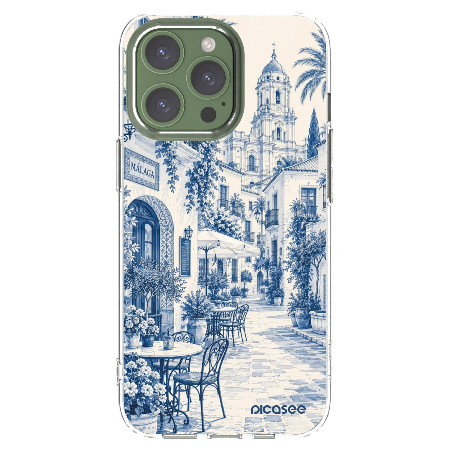 Picasee silikonski prozorni ovitek za Apple iPhone 13 Pro - Calle Azul