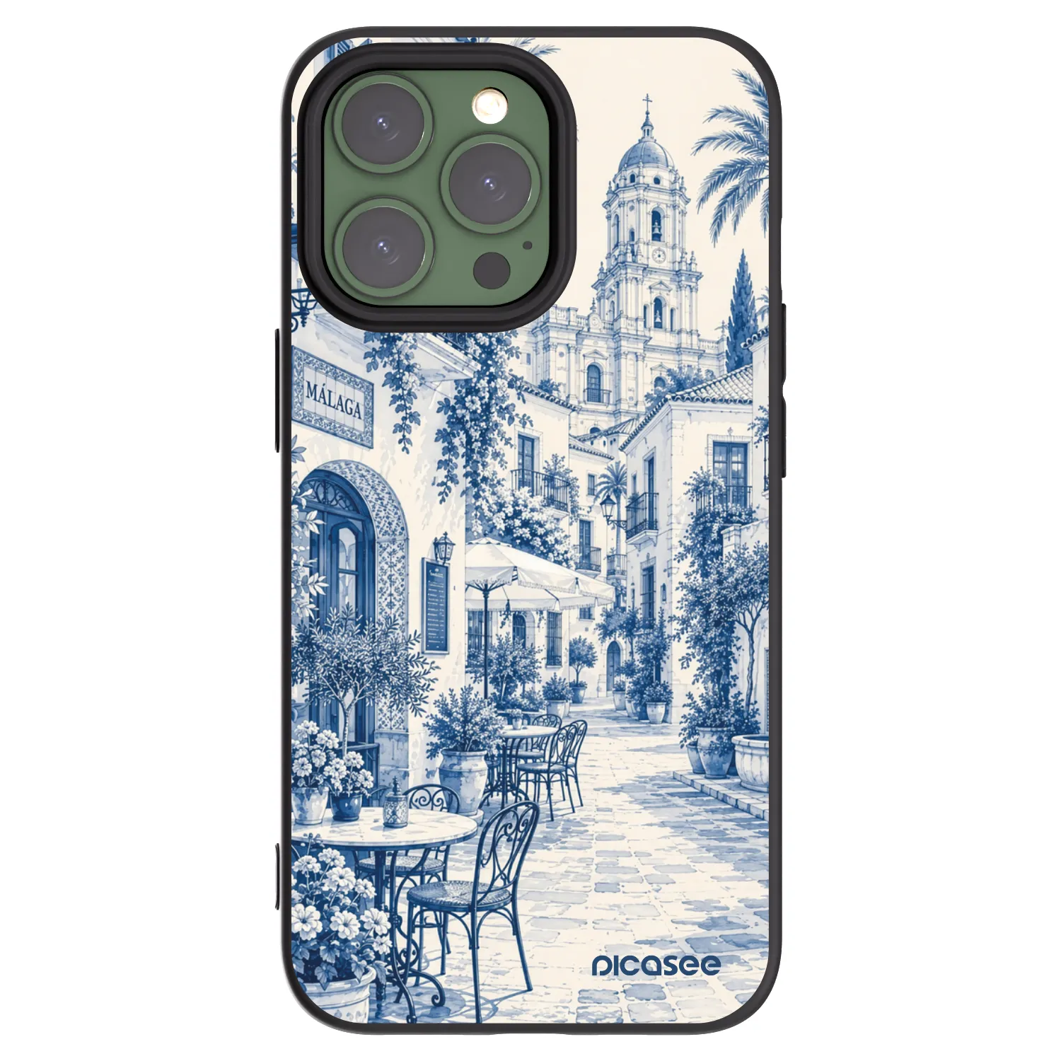 Picasee silikonski črni ovitek za Apple iPhone 13 Pro - Calle Azul