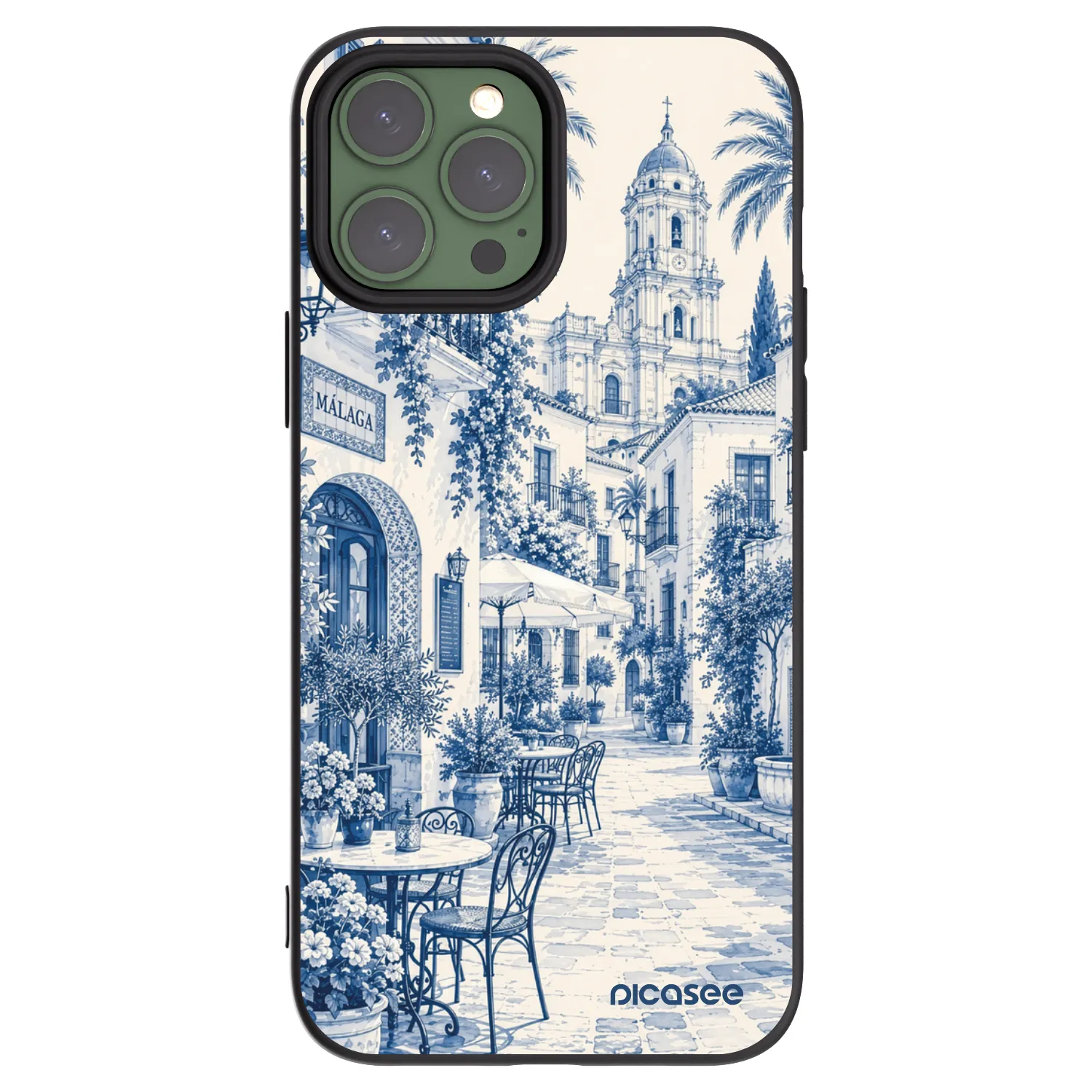 Picasee silikonski črni ovitek za Apple iPhone 13 Pro Max - Calle Azul