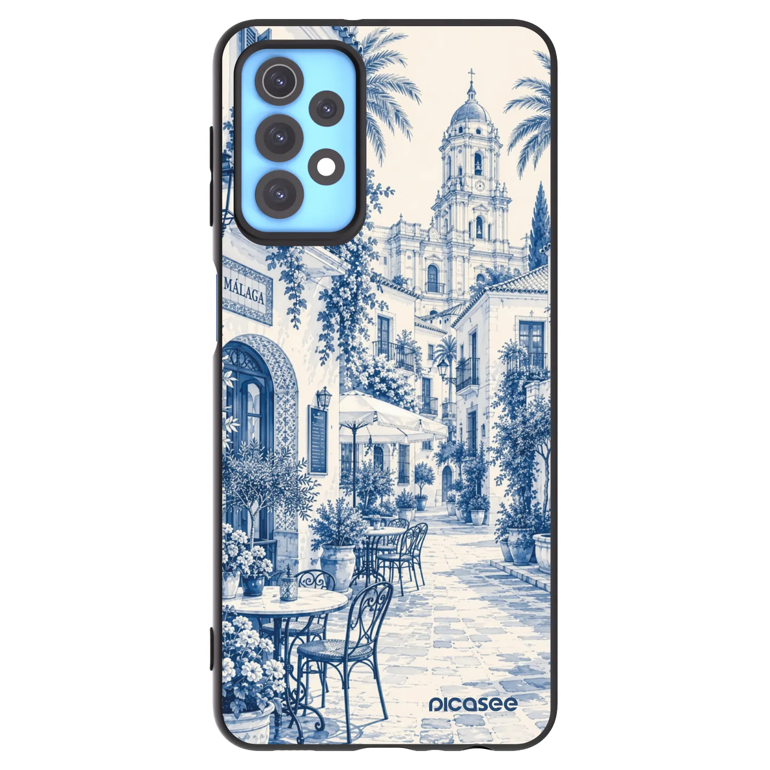 Picasee silikonski črni ovitek za Samsung Galaxy A32 4G SM-A325F - Calle Azul