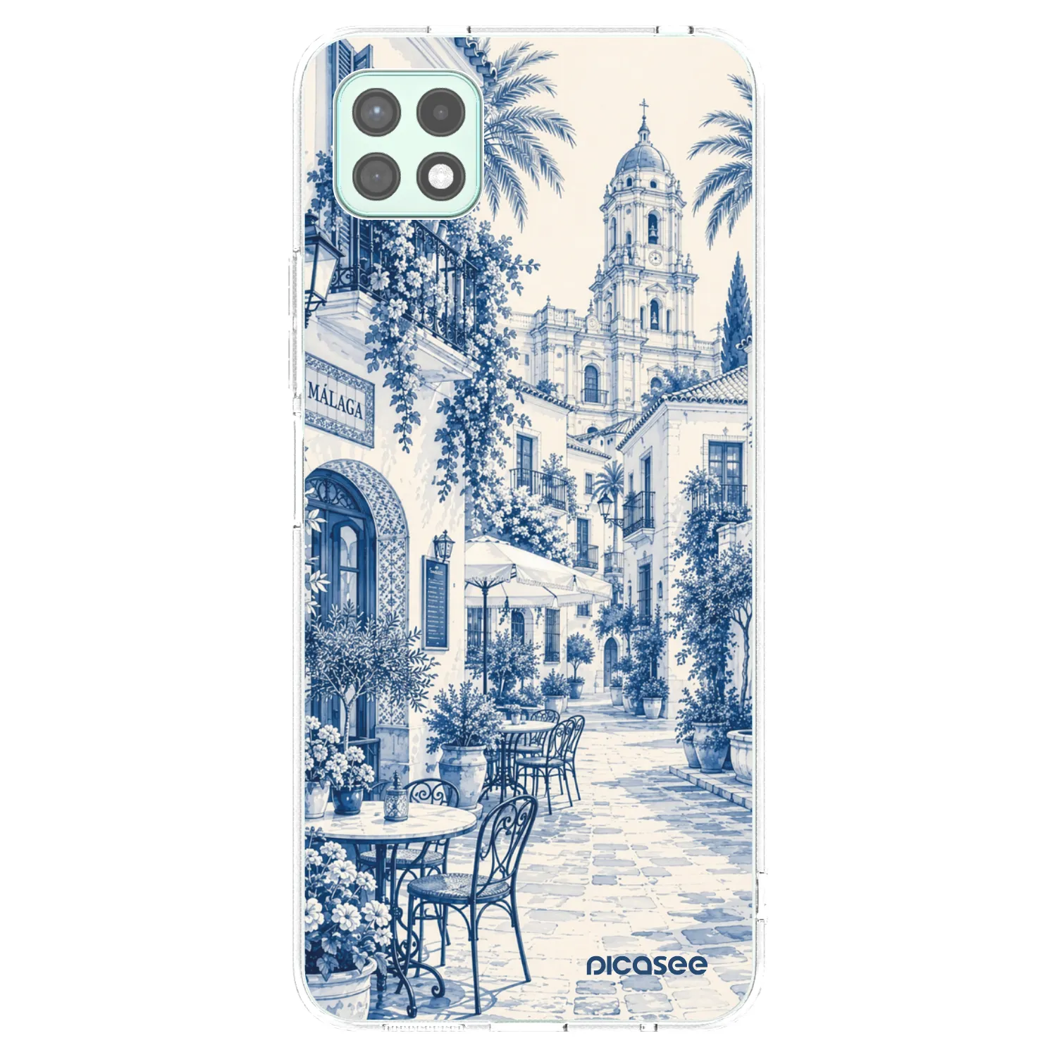 Picasee silikonski prozorni ovitek za Samsung Galaxy A22 A226B 5G - Calle Azul