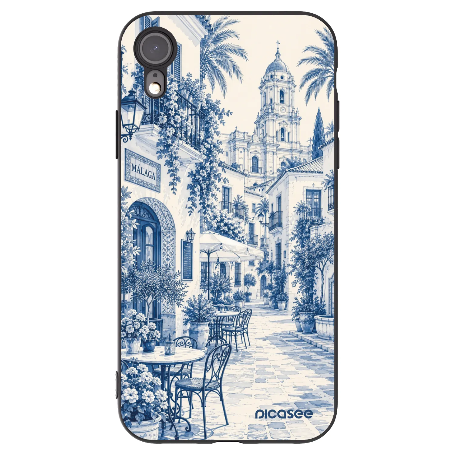Picasee silikonski črni ovitek za Apple iPhone XR - Calle Azul