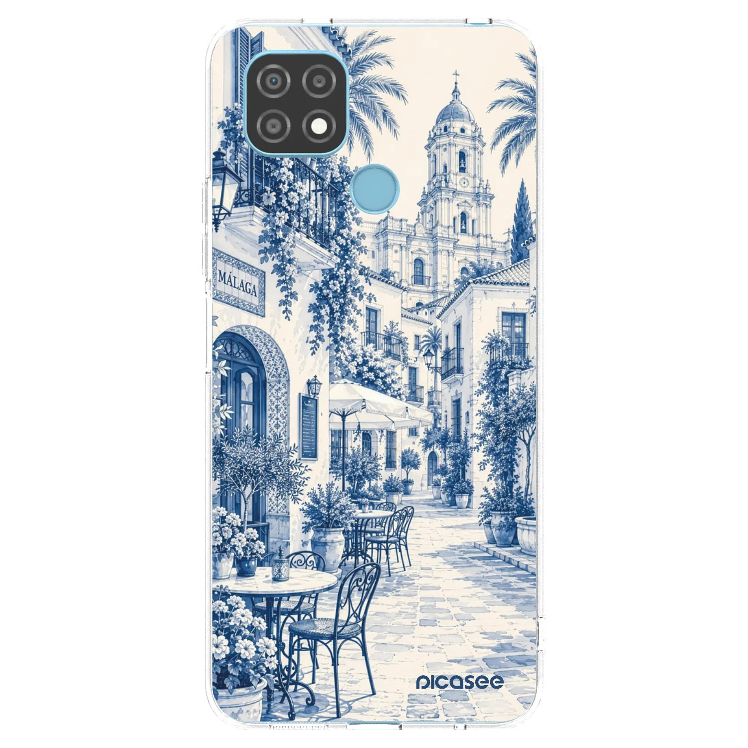 Picasee silikonski prozorni ovitek za Realme C21 - Calle Azul