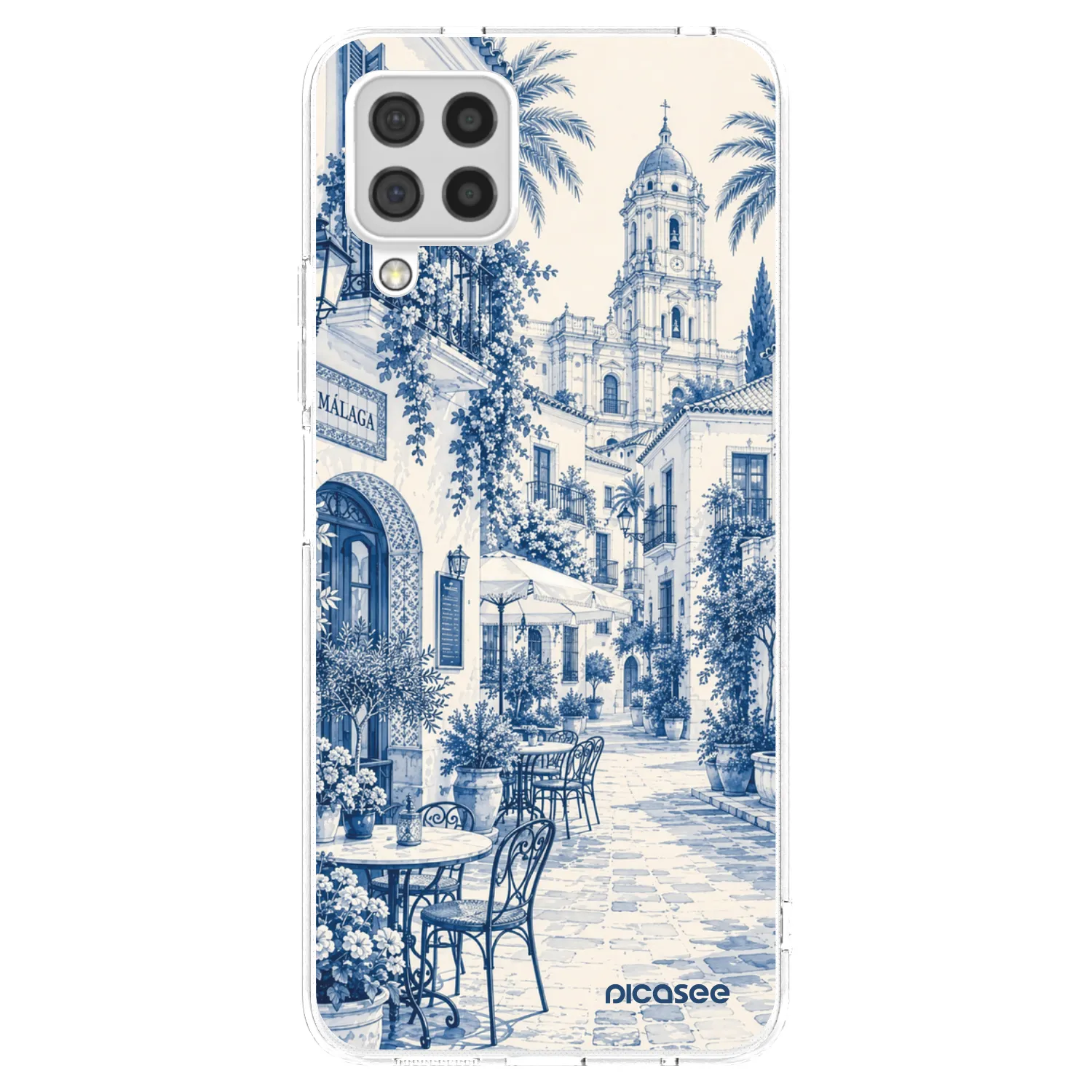 Picasee silikonski prozorni ovitek za Samsung Galaxy A22 A225F 4G - Calle Azul