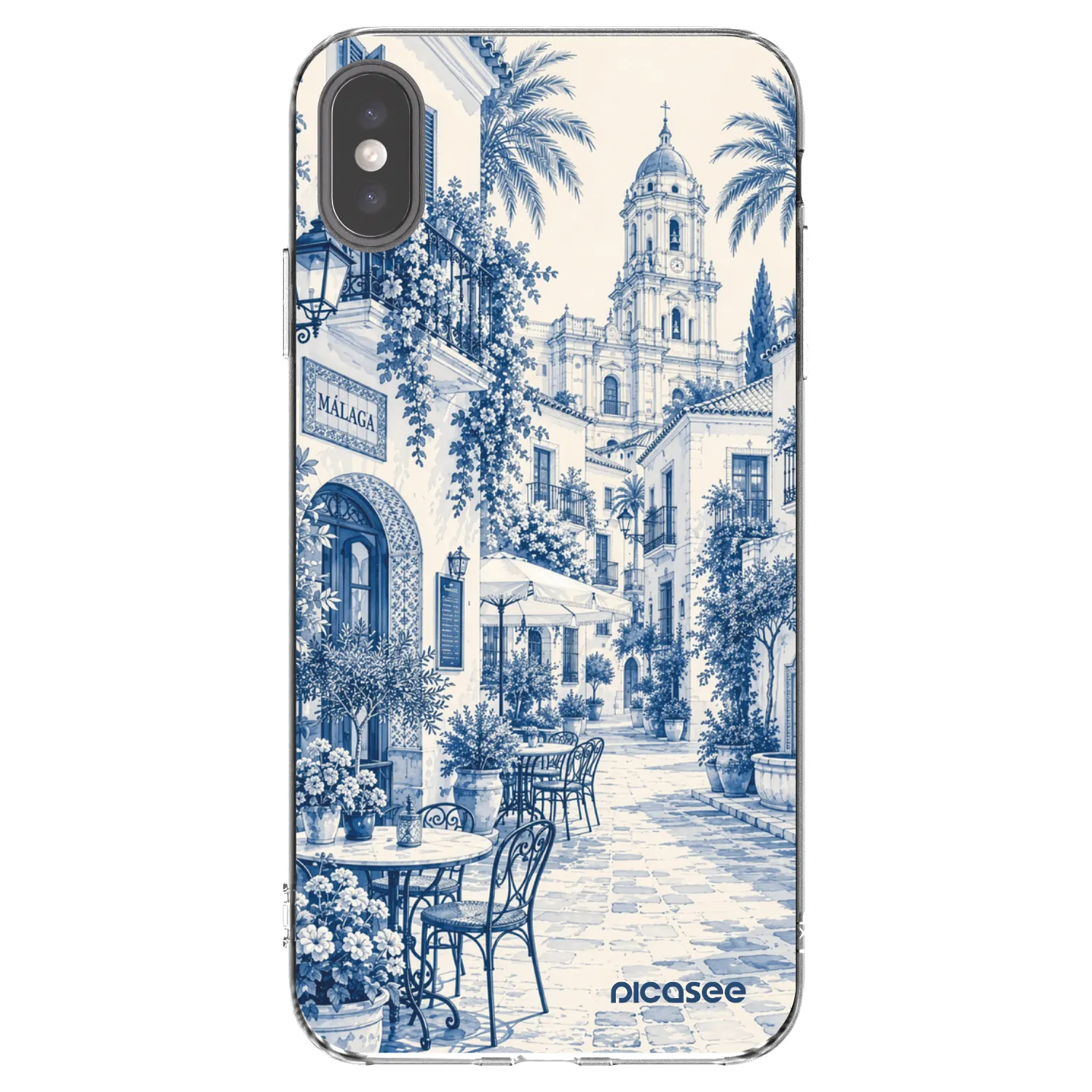 Picasee silikonski prozorni ovitek za Apple iPhone XS Max - Calle Azul