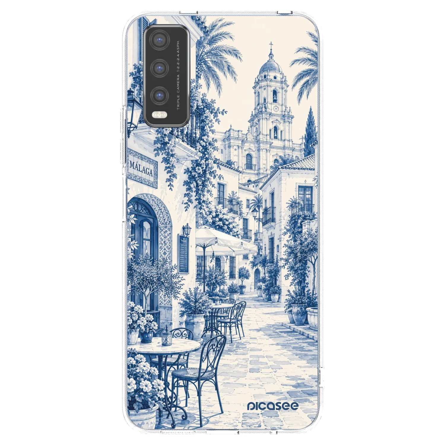 Picasee silikonski prozorni ovitek za Vivo Y20s - Calle Azul