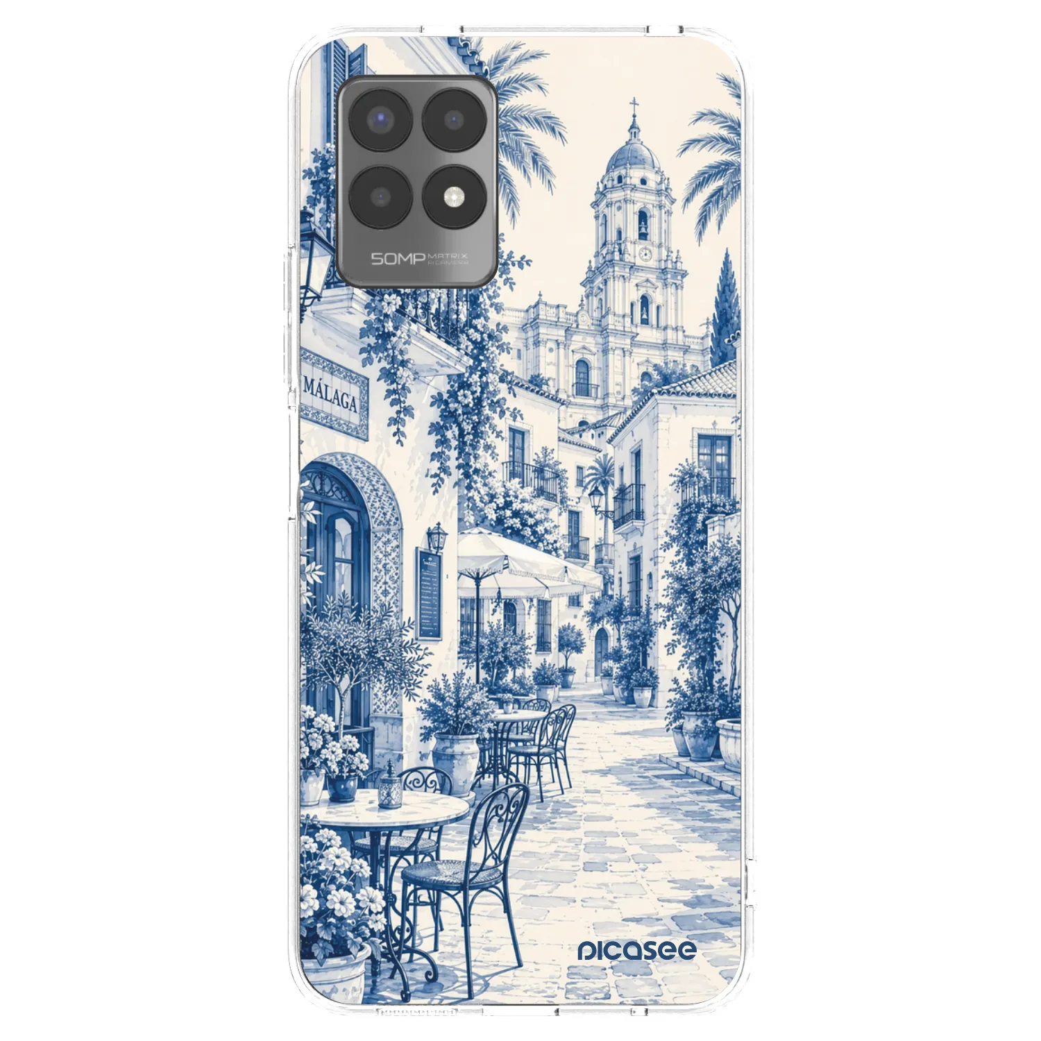 Picasee silikonski prozorni ovitek za Realme 8i - Calle Azul