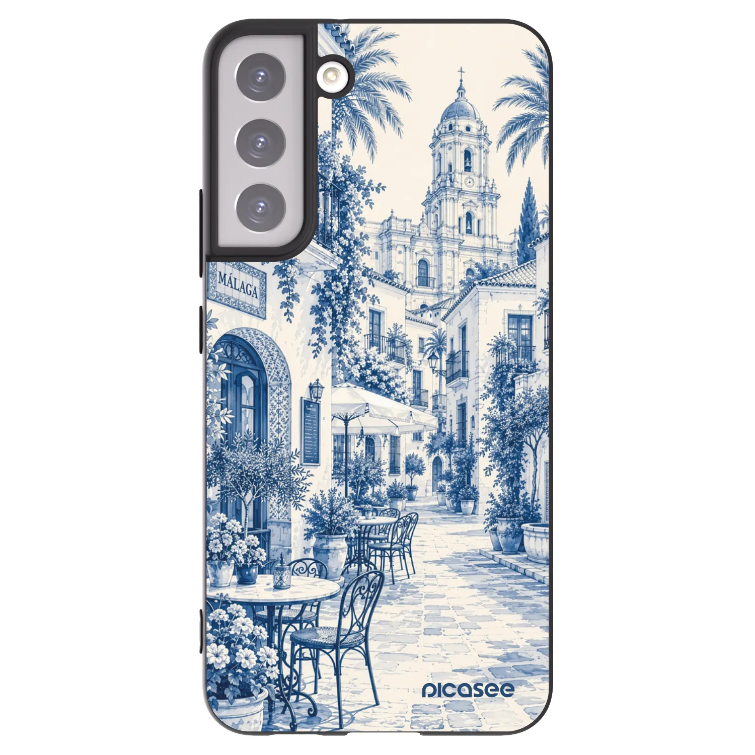 Picasee silikonski črni ovitek za Samsung Galaxy S22+ 5G - Calle Azul