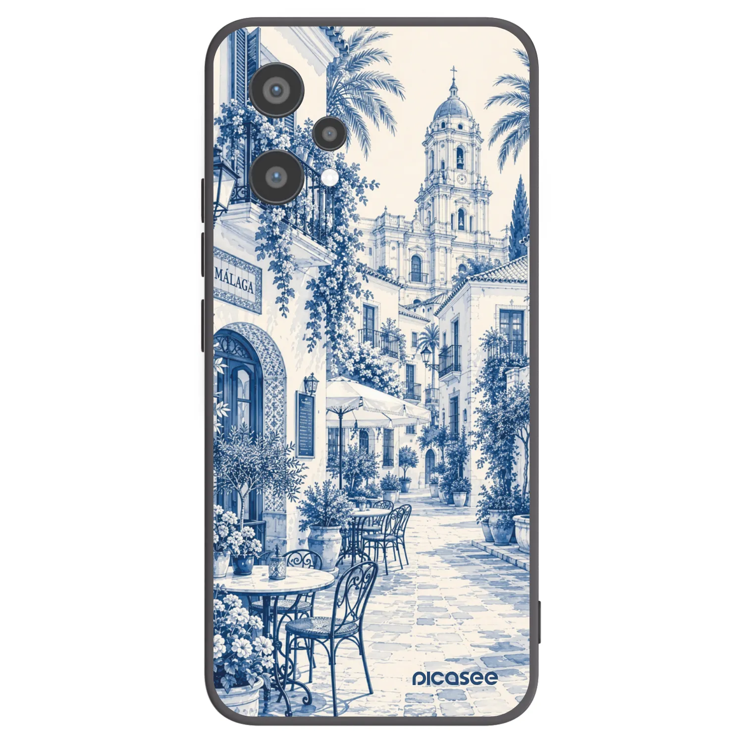 Picasee silikonski črni ovitek za Realme 9 Pro 5G - Calle Azul