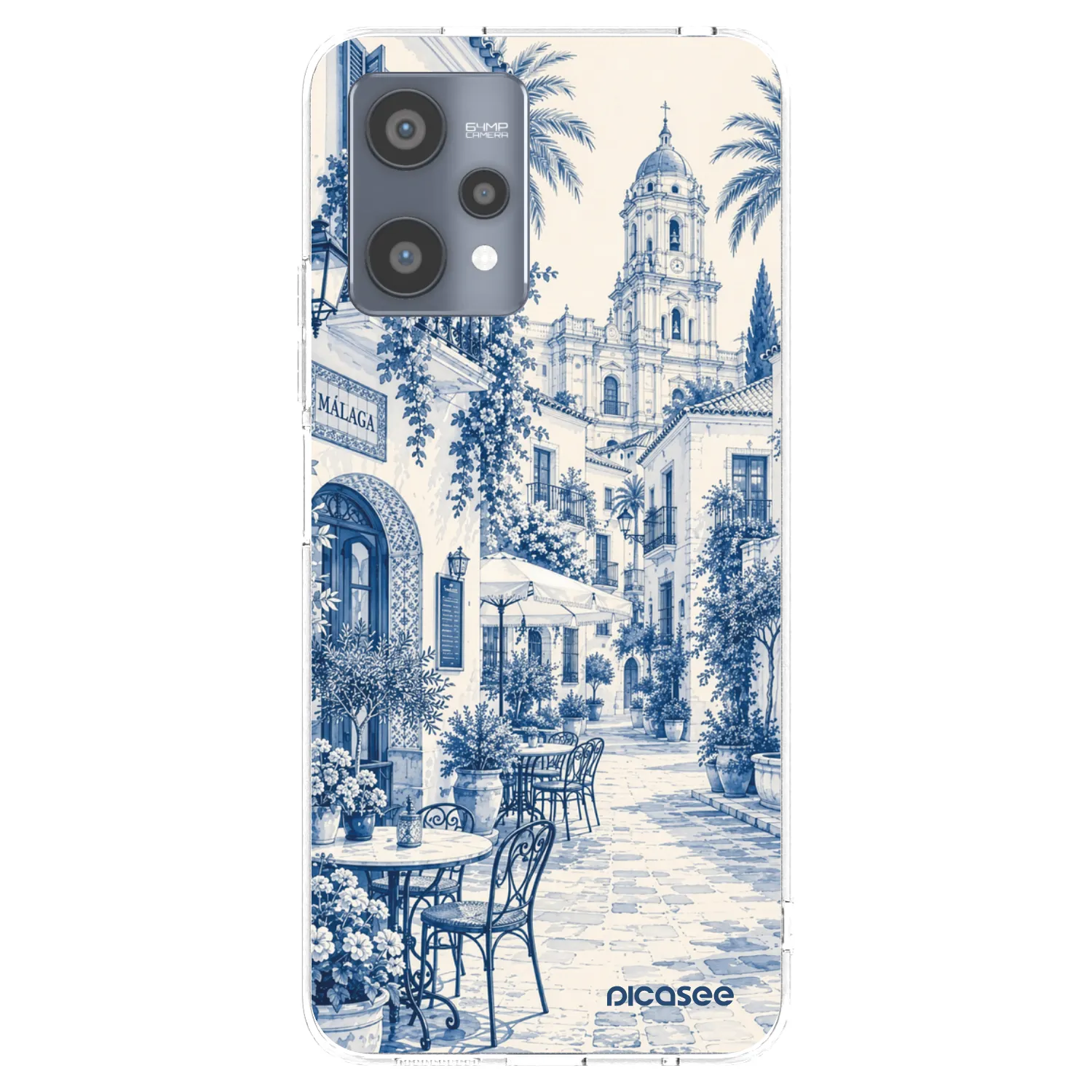 Picasee silikonski prozorni ovitek za Realme 9 Pro 5G - Calle Azul
