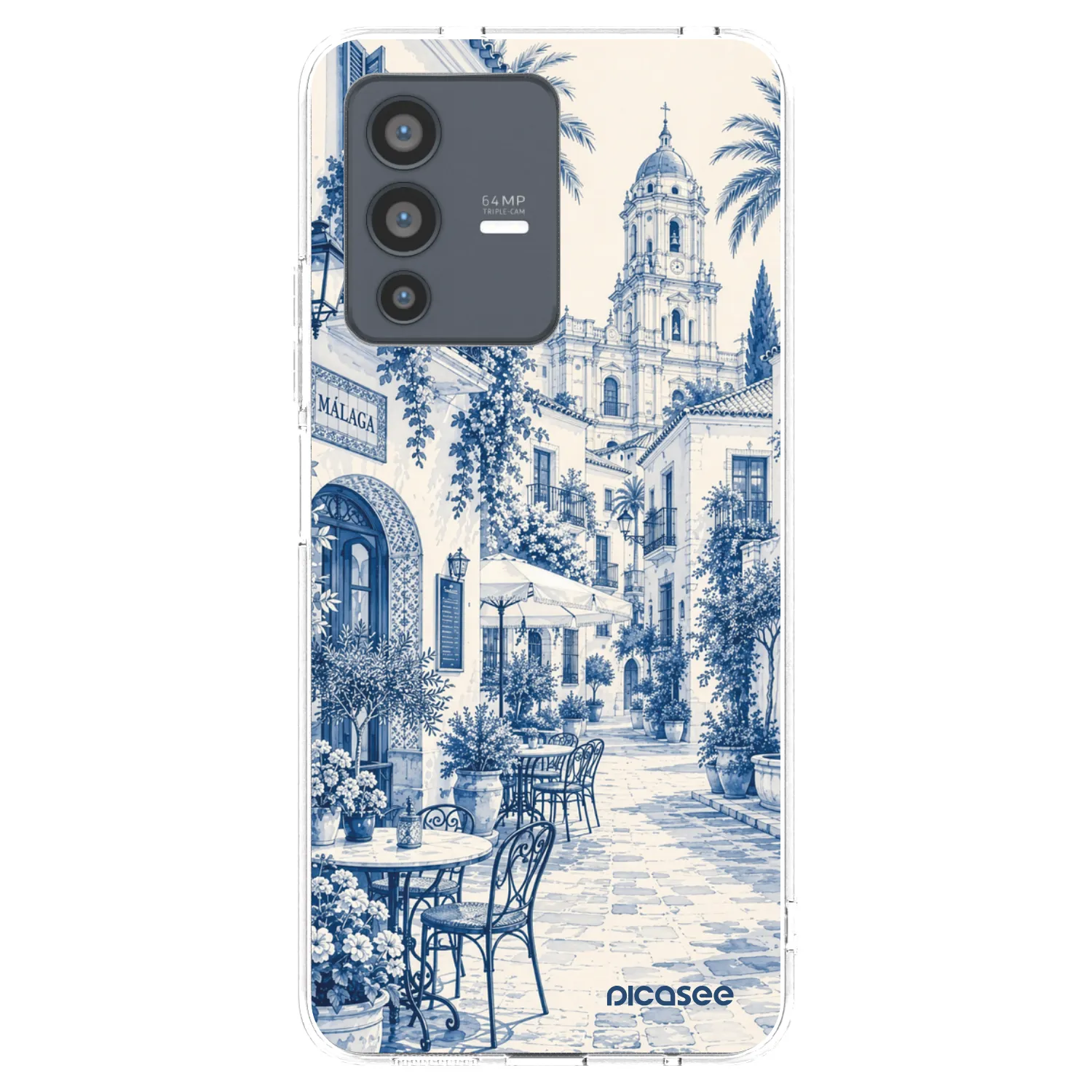 Picasee silikonski prozorni ovitek za Vivo V23 5G - Calle Azul