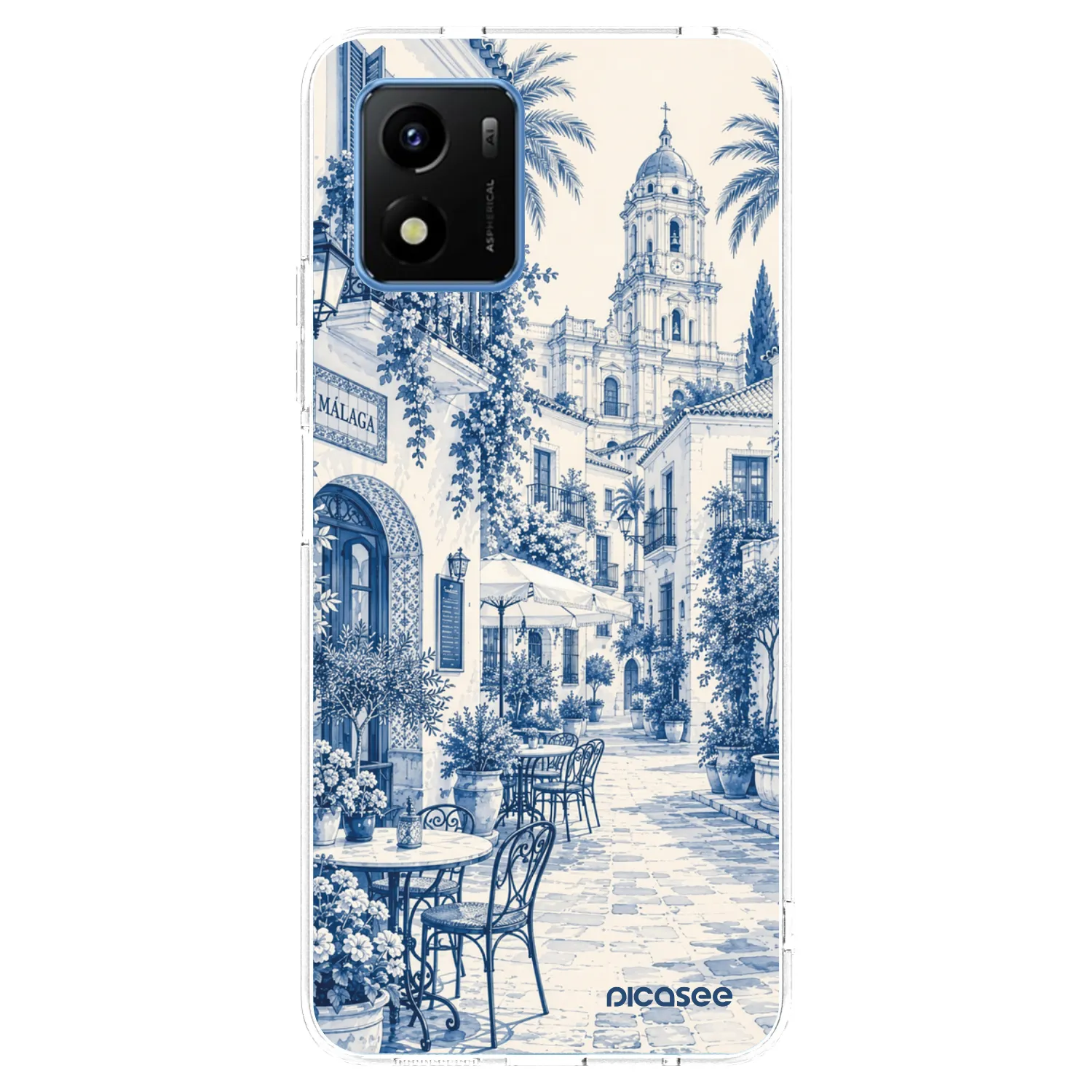 Picasee silikonski prozorni ovitek za Vivo Y01 - Calle Azul