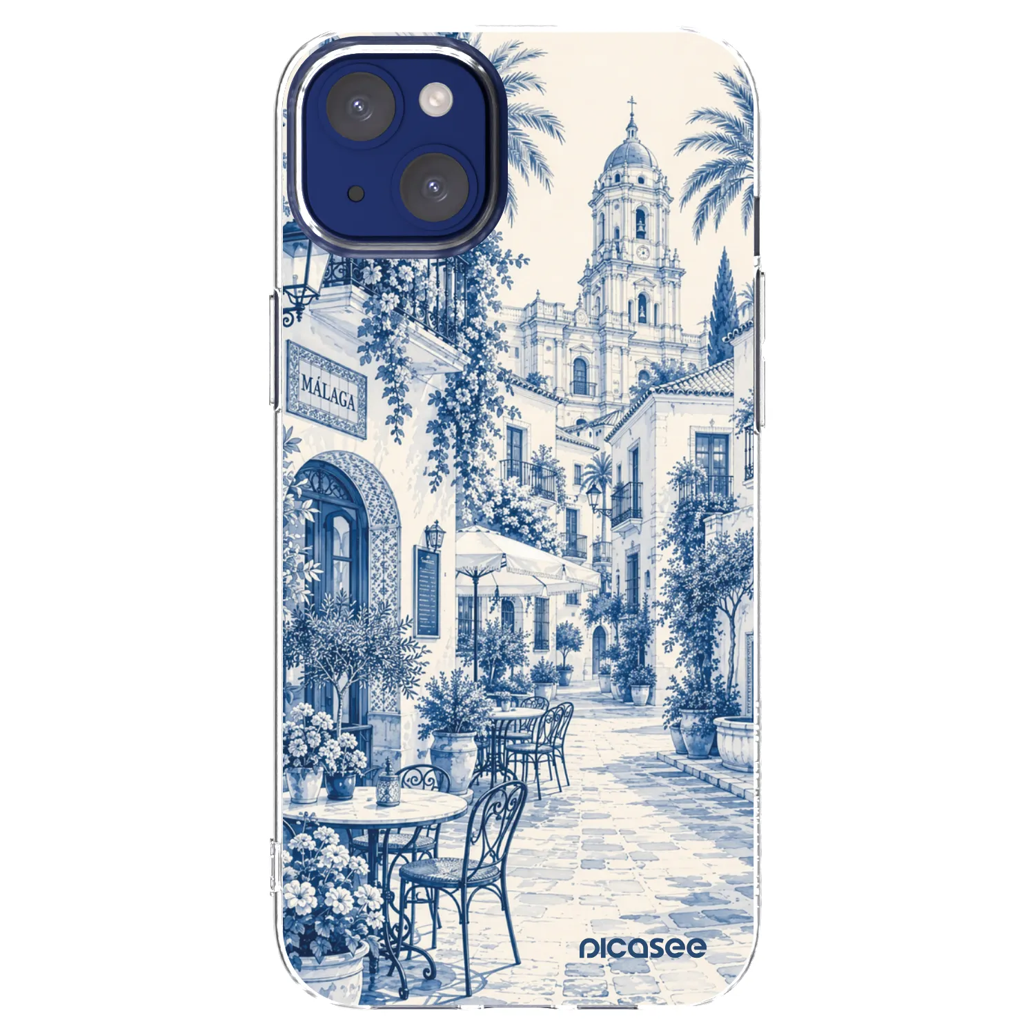 Picasee silikonski prozorni ovitek za Apple iPhone 14 Plus - Calle Azul