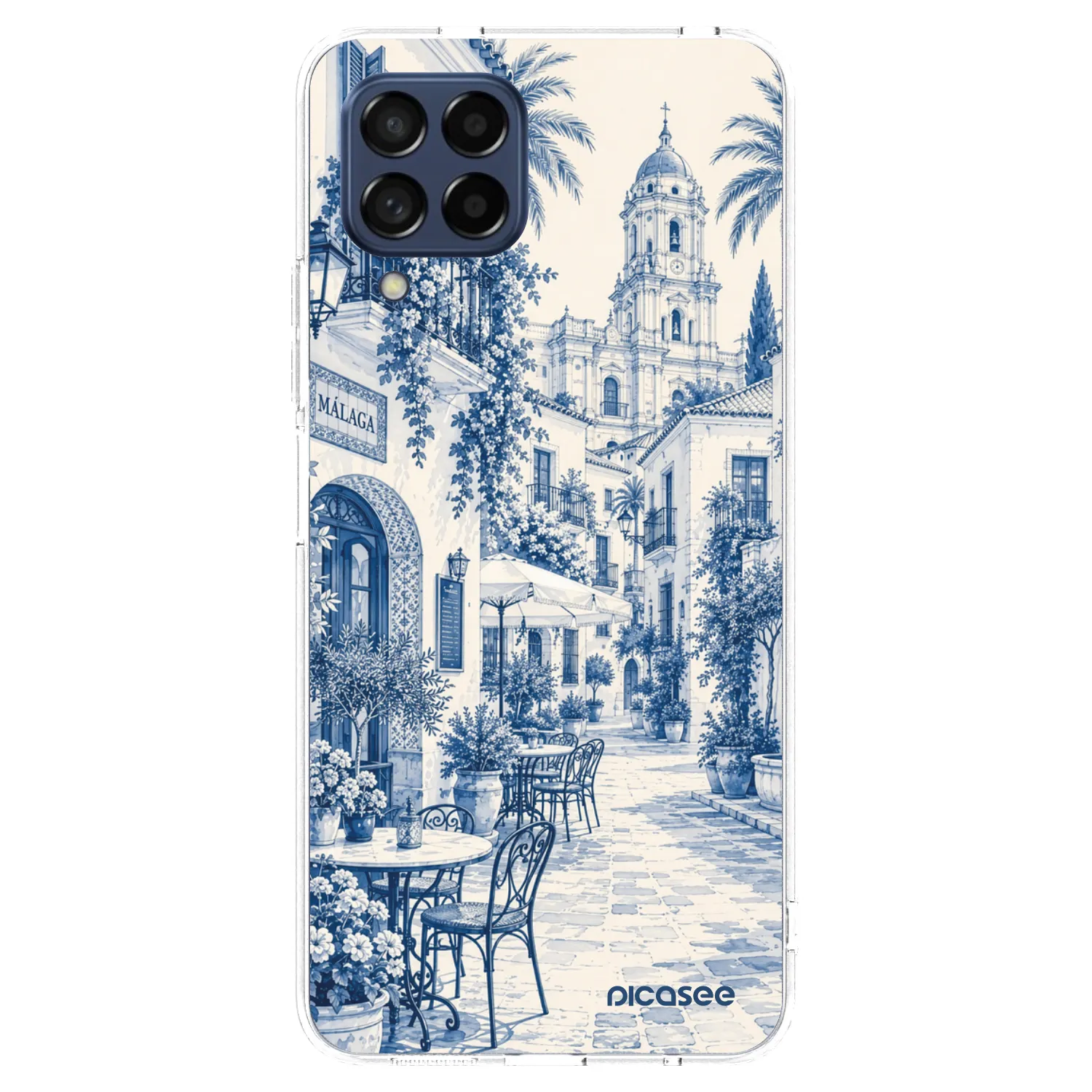 Picasee silikonski prozorni ovitek za Samsung Galaxy M53 5G - Calle Azul
