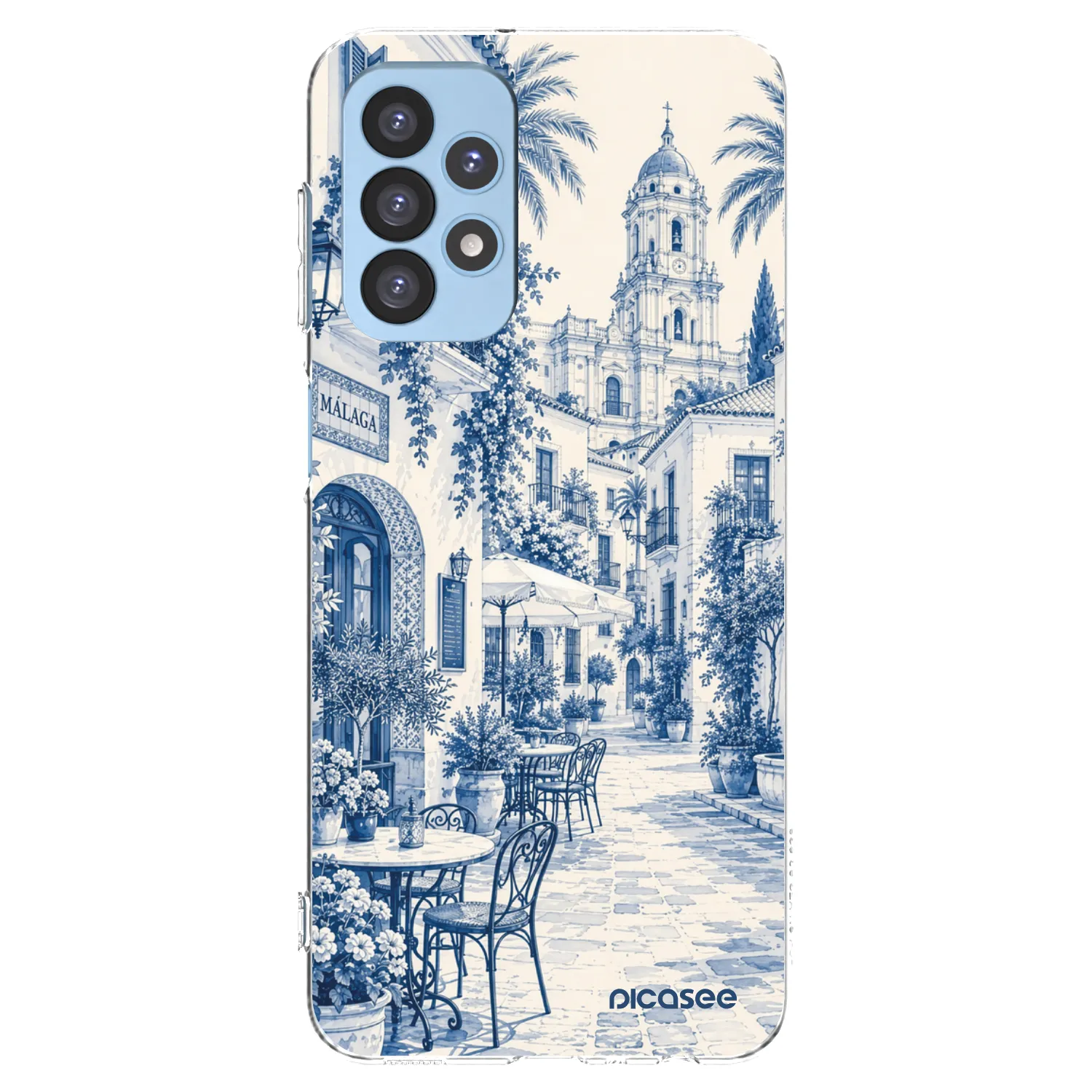 Picasee silikonski prozorni ovitek za Samsung Galaxy A23 A235F 4G - Calle Azul