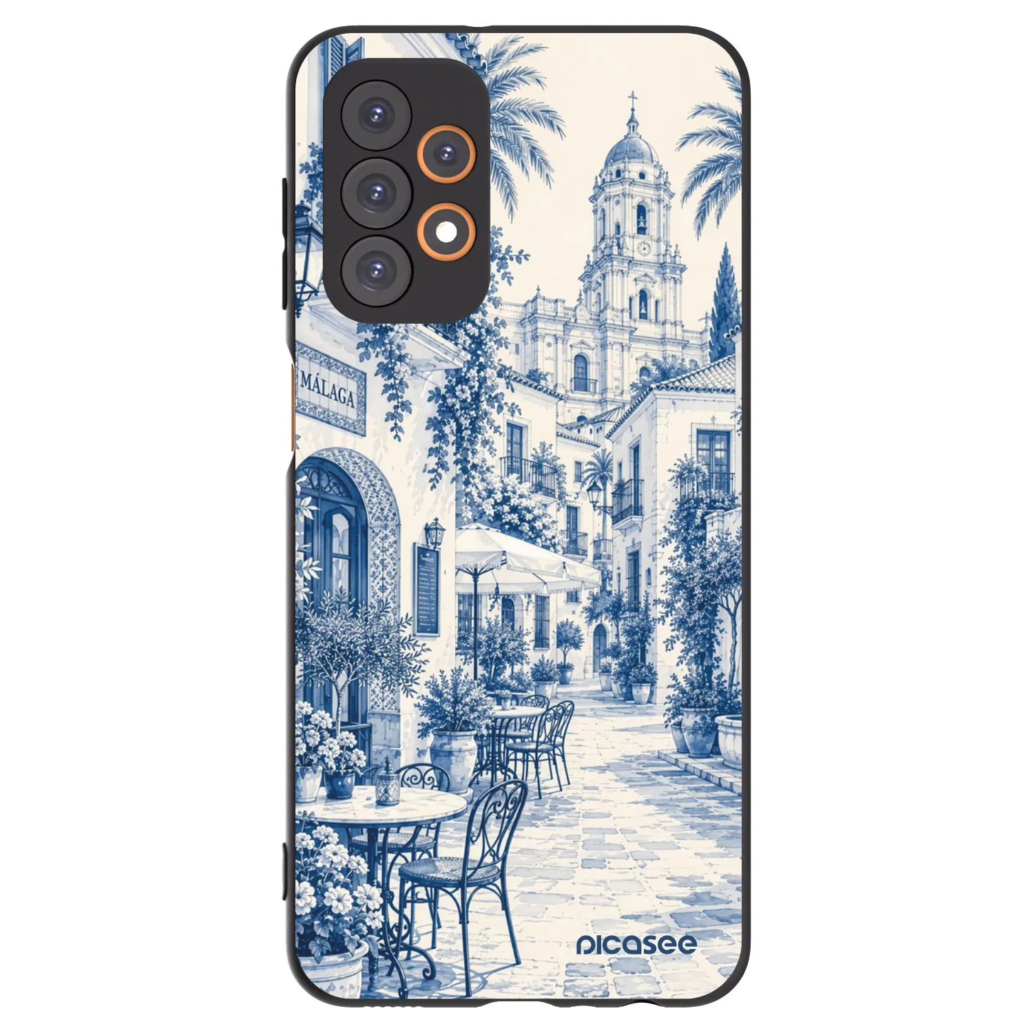 Picasee silikonski črni ovitek za Samsung Galaxy A23 A236B 5G - Calle Azul