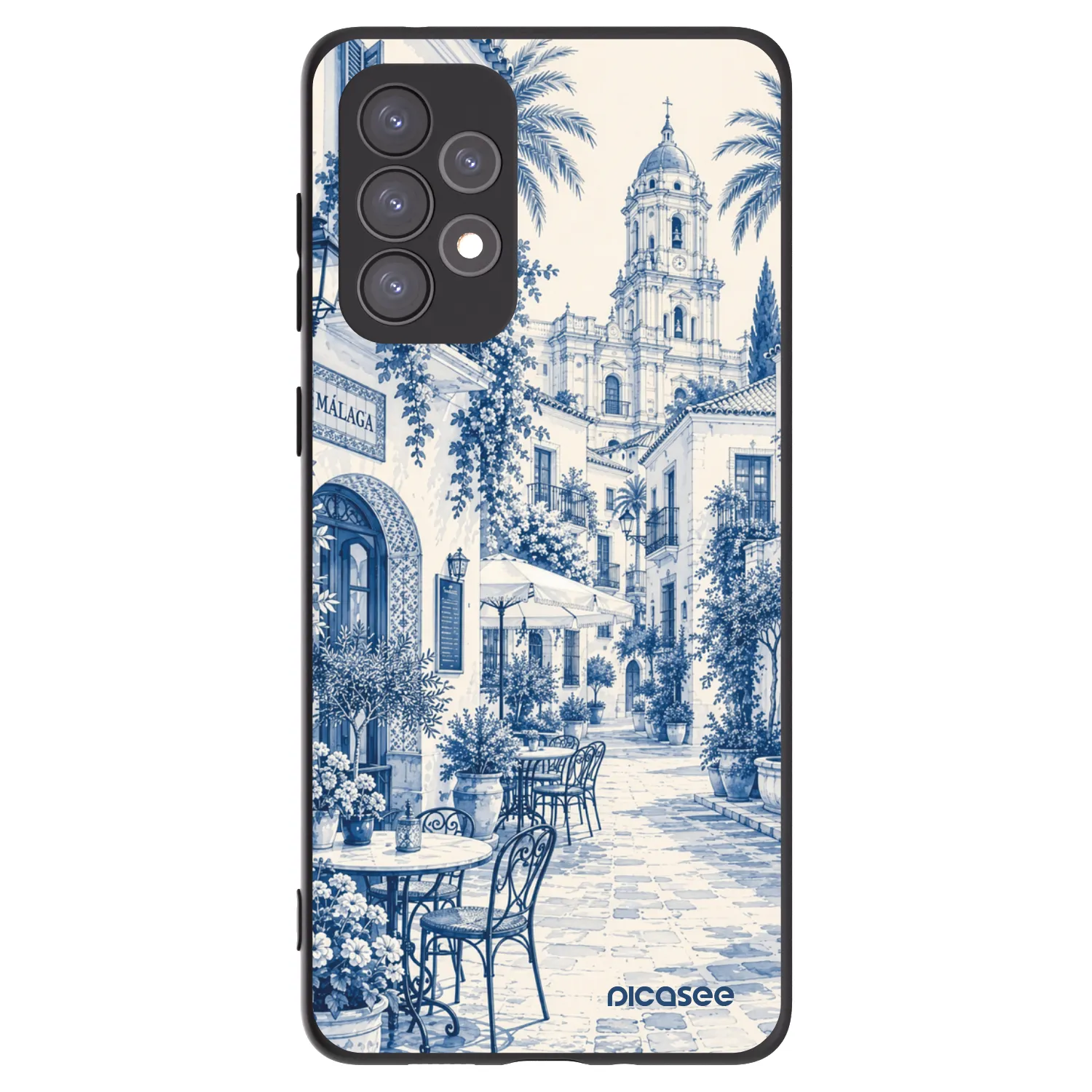 Picasee silikonski črni ovitek za Samsung Galaxy A73 5G - Calle Azul