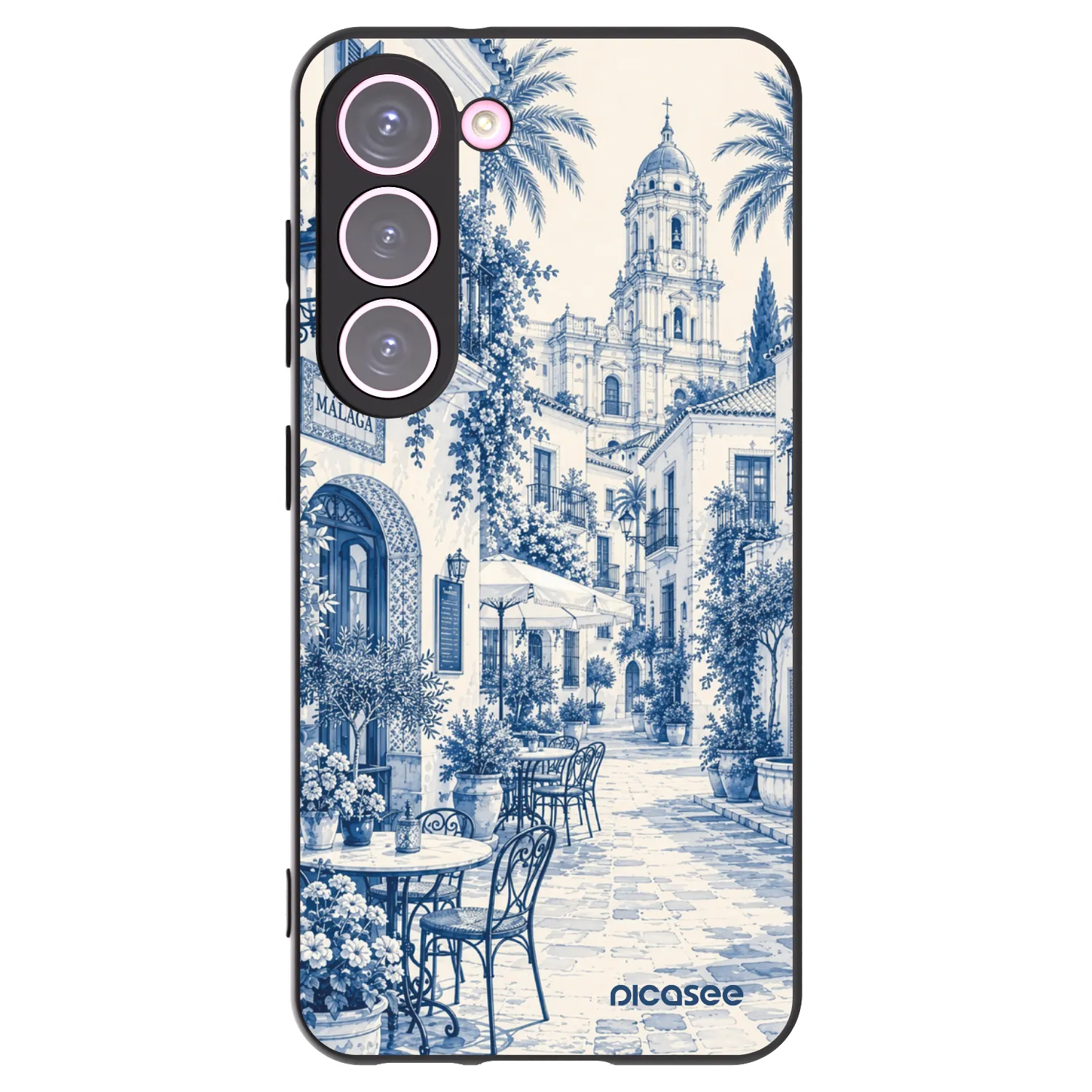 Picasee silikonski črni ovitek za Samsung Galaxy S23 5G - Calle Azul