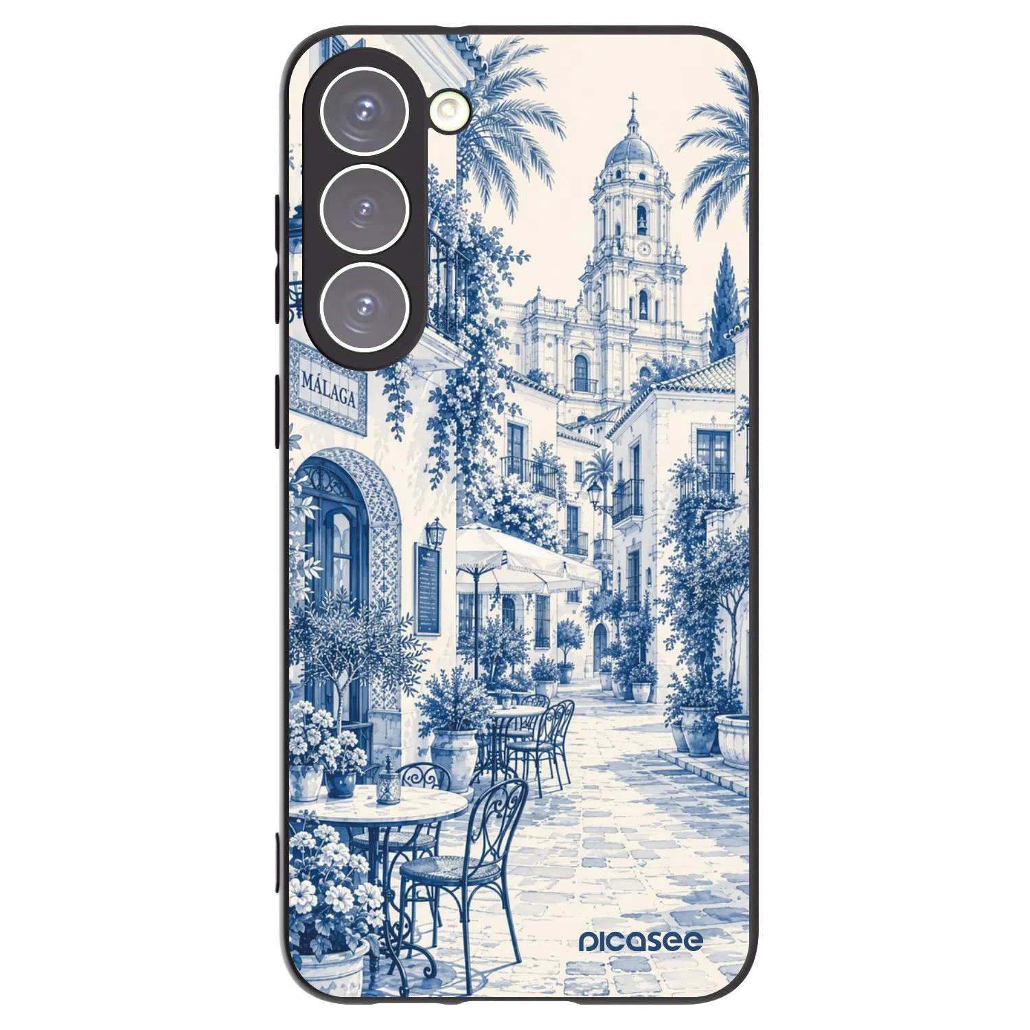 Picasee silikonski črni ovitek za Samsung Galaxy S23+ 5G - Calle Azul