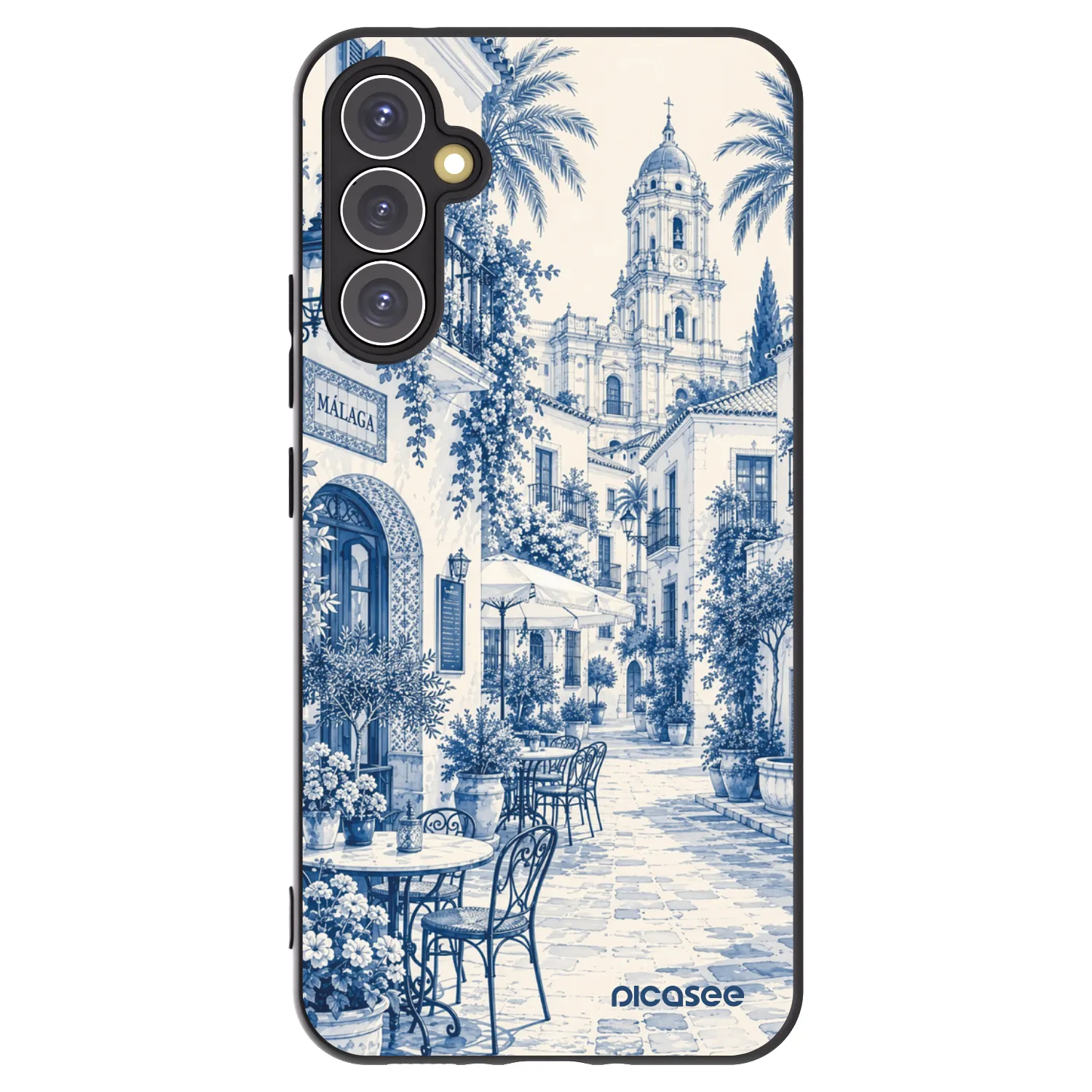 Picasee silikonski črni ovitek za Samsung Galaxy A34 5G A346B - Calle Azul