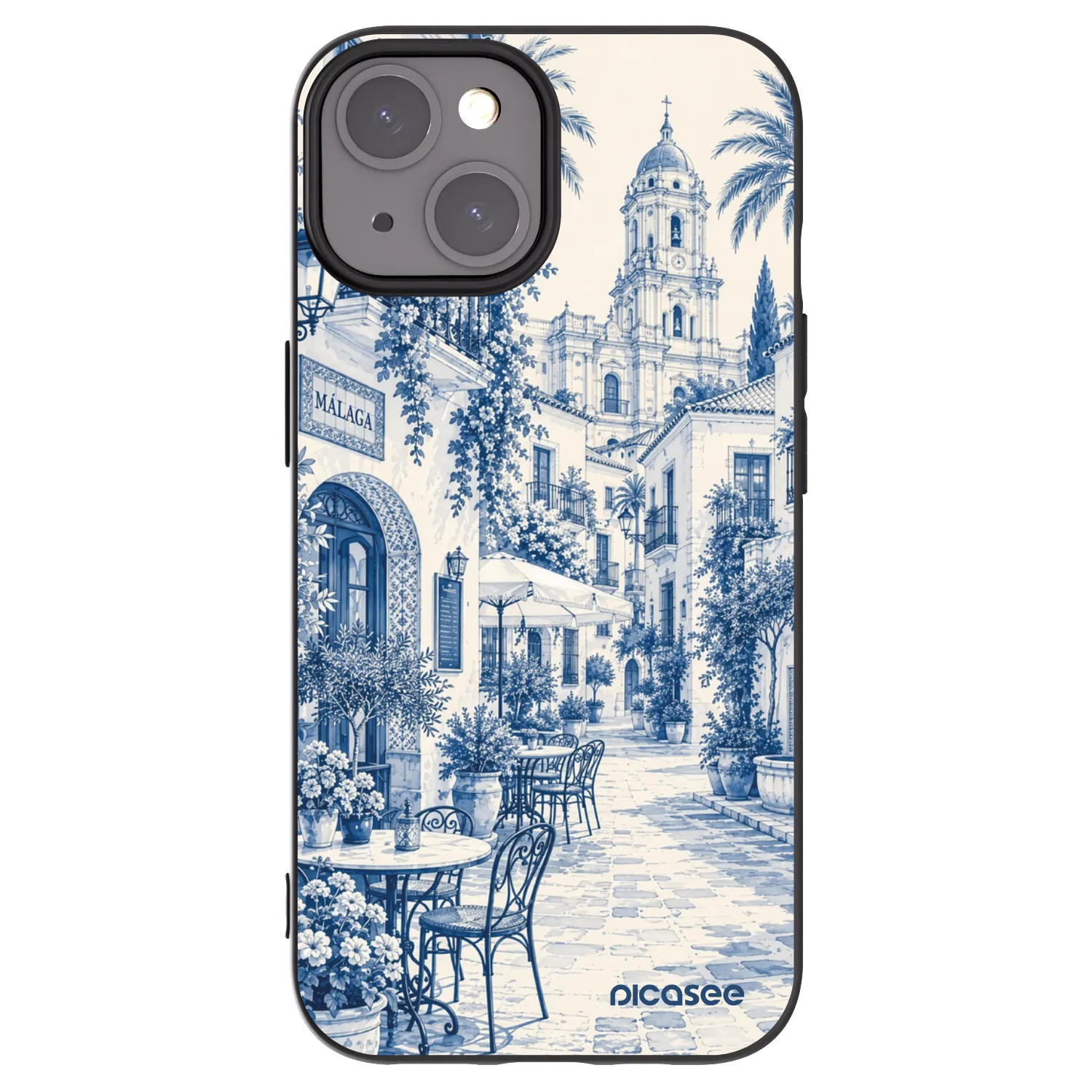 Picasee silikonski črni ovitek za Apple iPhone 15 - Calle Azul