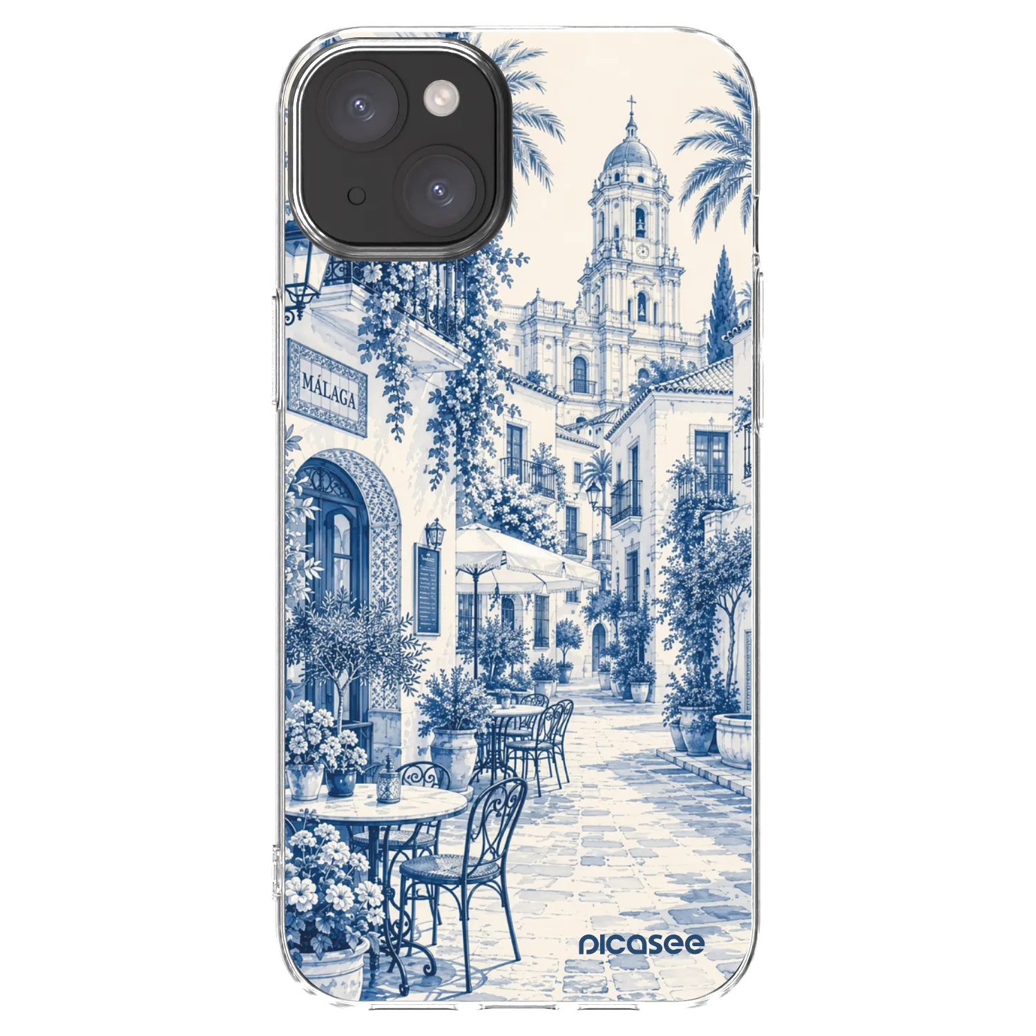 Picasee silikonski prozorni ovitek za Apple iPhone 15 Plus - Calle Azul