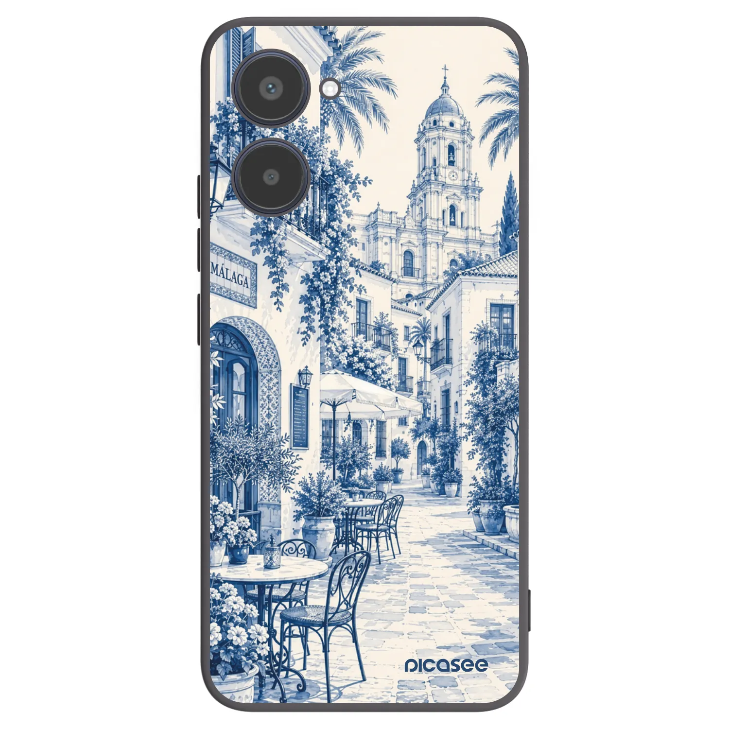 Picasee silikonski črni ovitek za Realme 10 4G - Calle Azul