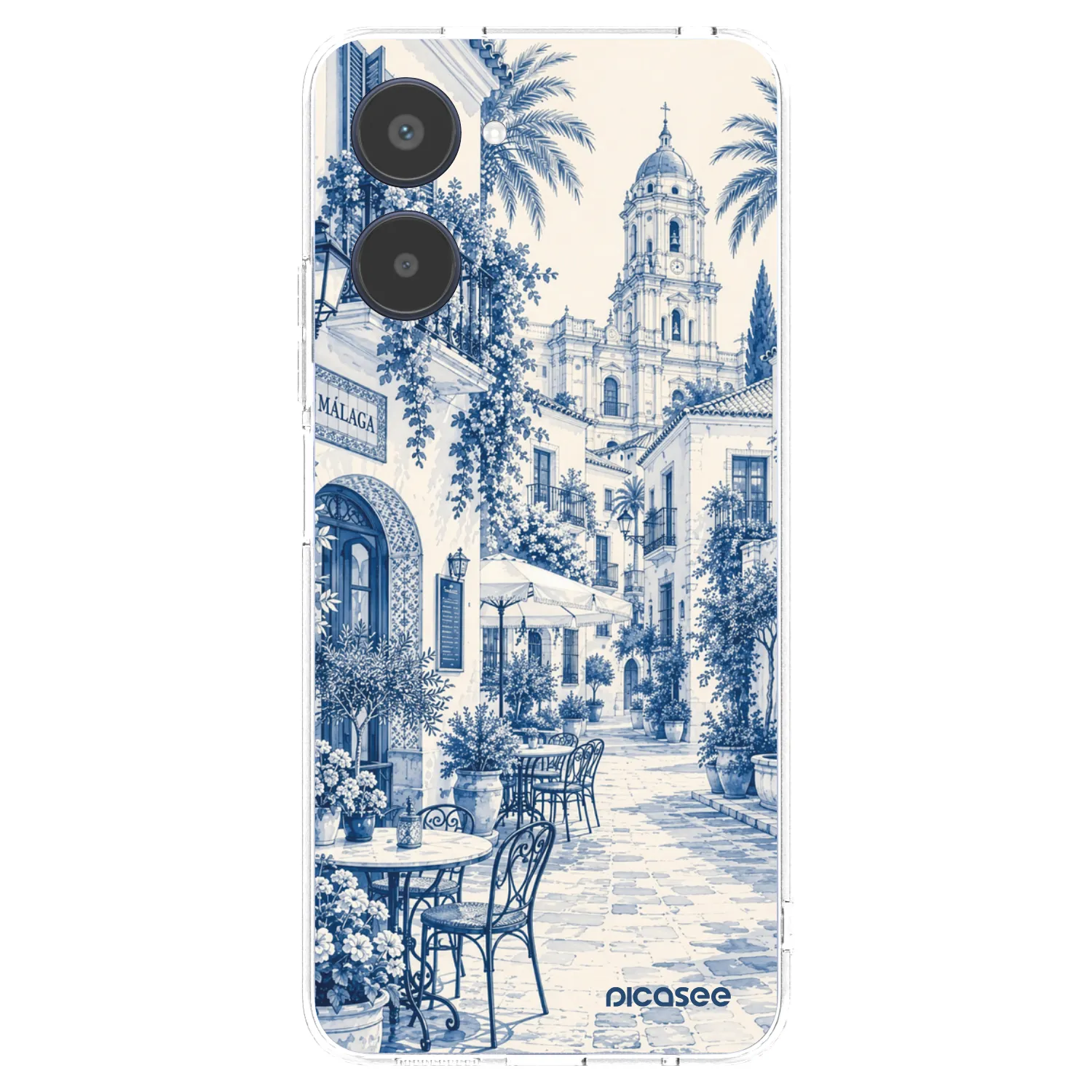 Picasee silikonski prozorni ovitek za Realme 10 4G - Calle Azul
