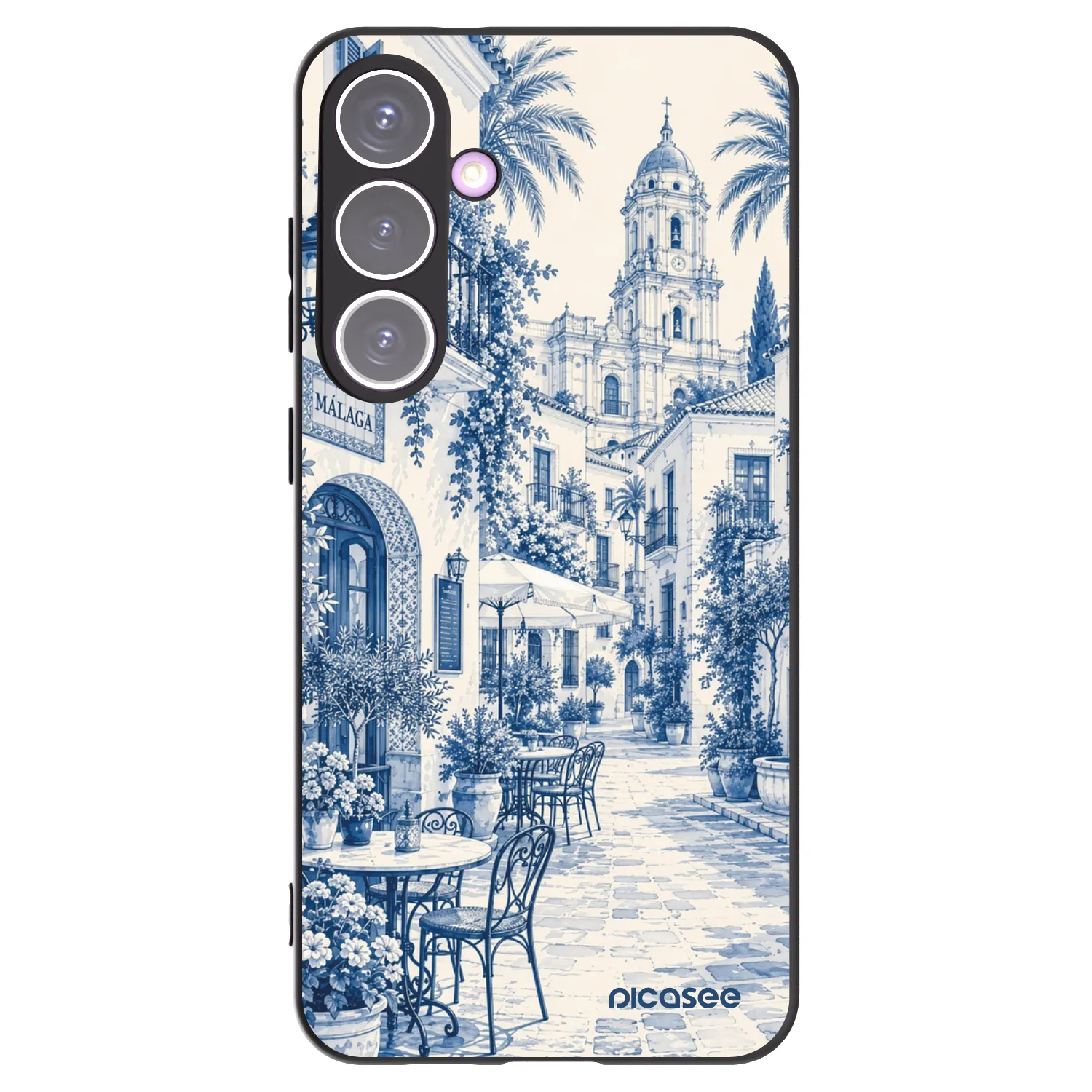 Picasee silikonski črni ovitek za Samsung Galaxy S24+ S926B 5G - Calle Azul