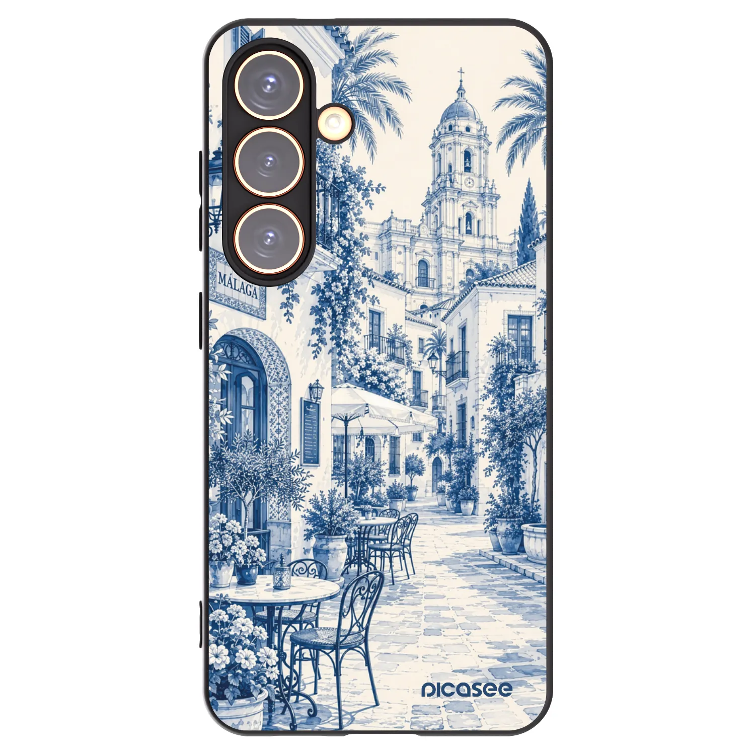 Picasee silikonski črni ovitek za Samsung Galaxy S24 S921B 5G - Calle Azul