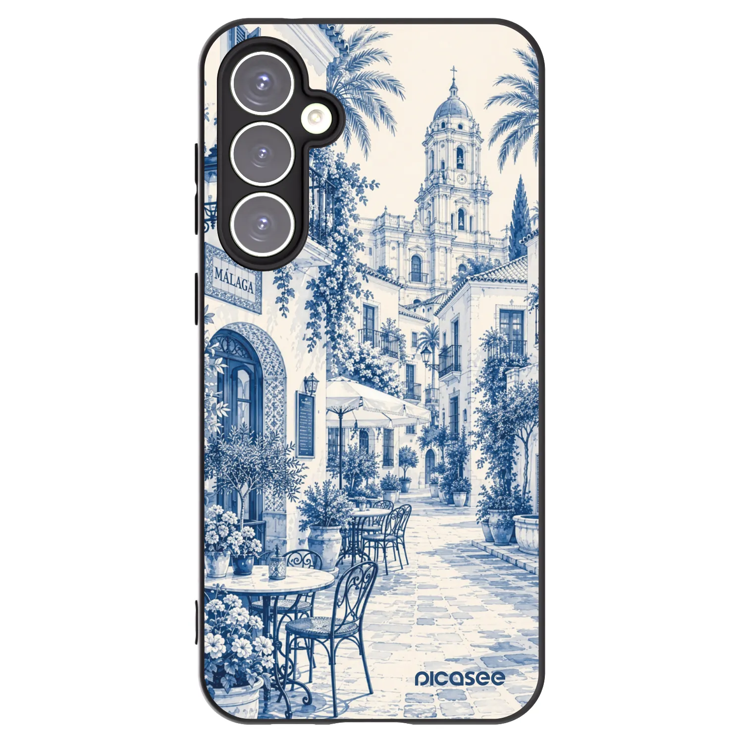 Picasee silikonski črni ovitek za Samsung Galaxy S23 FE S711B - Calle Azul