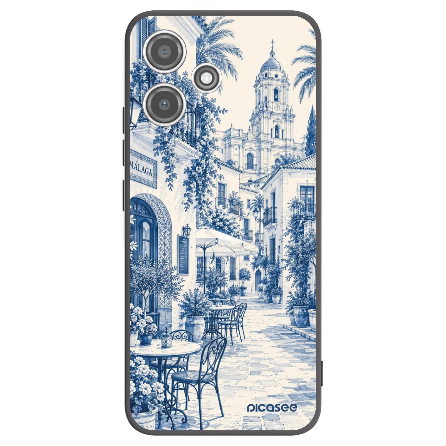 Picasee silikonski črni ovitek za Xiaomi Redmi 12 5G - Calle Azul